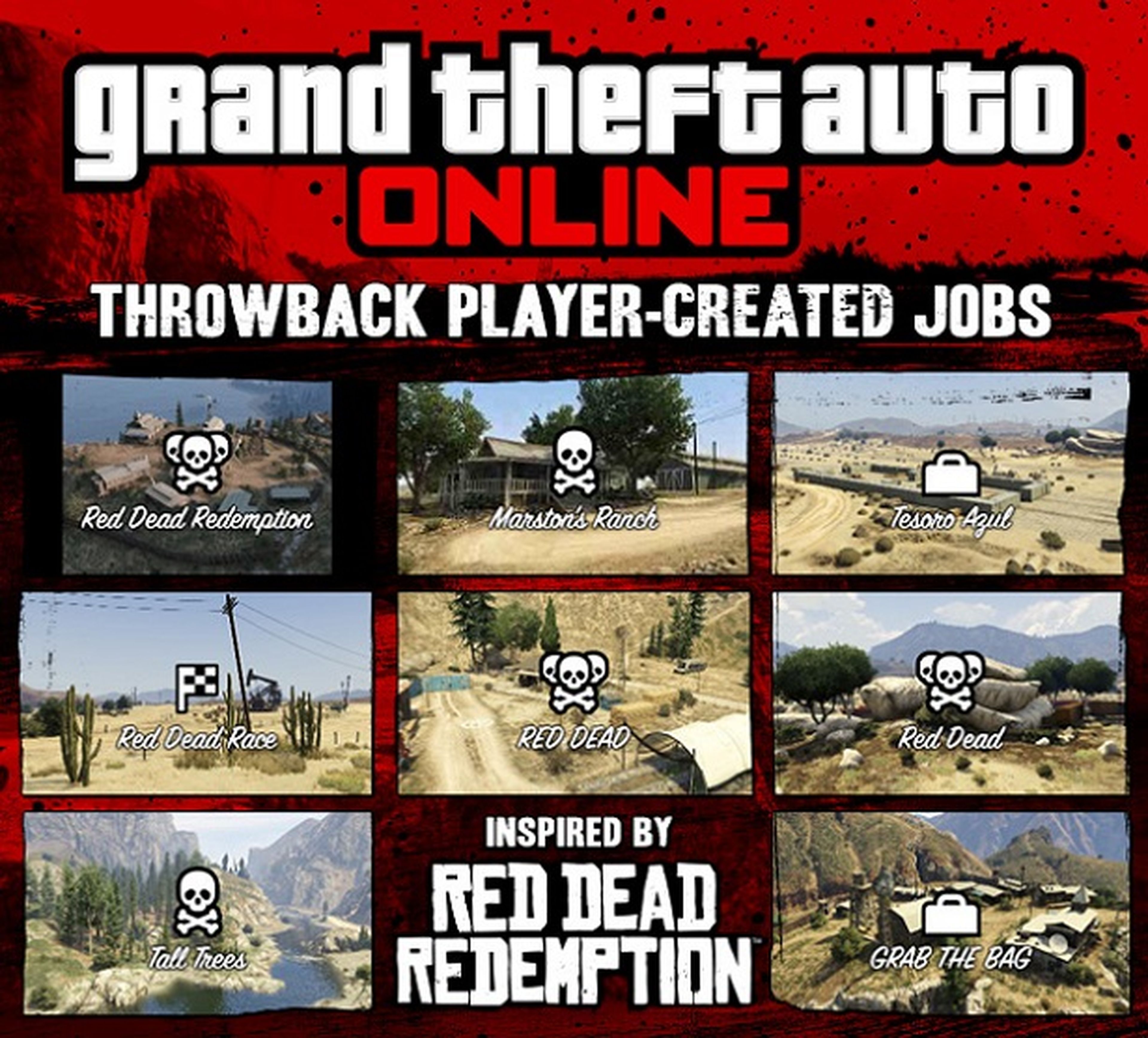 'Trabajos' inspirados en Red Dead Redemption para GTA Online