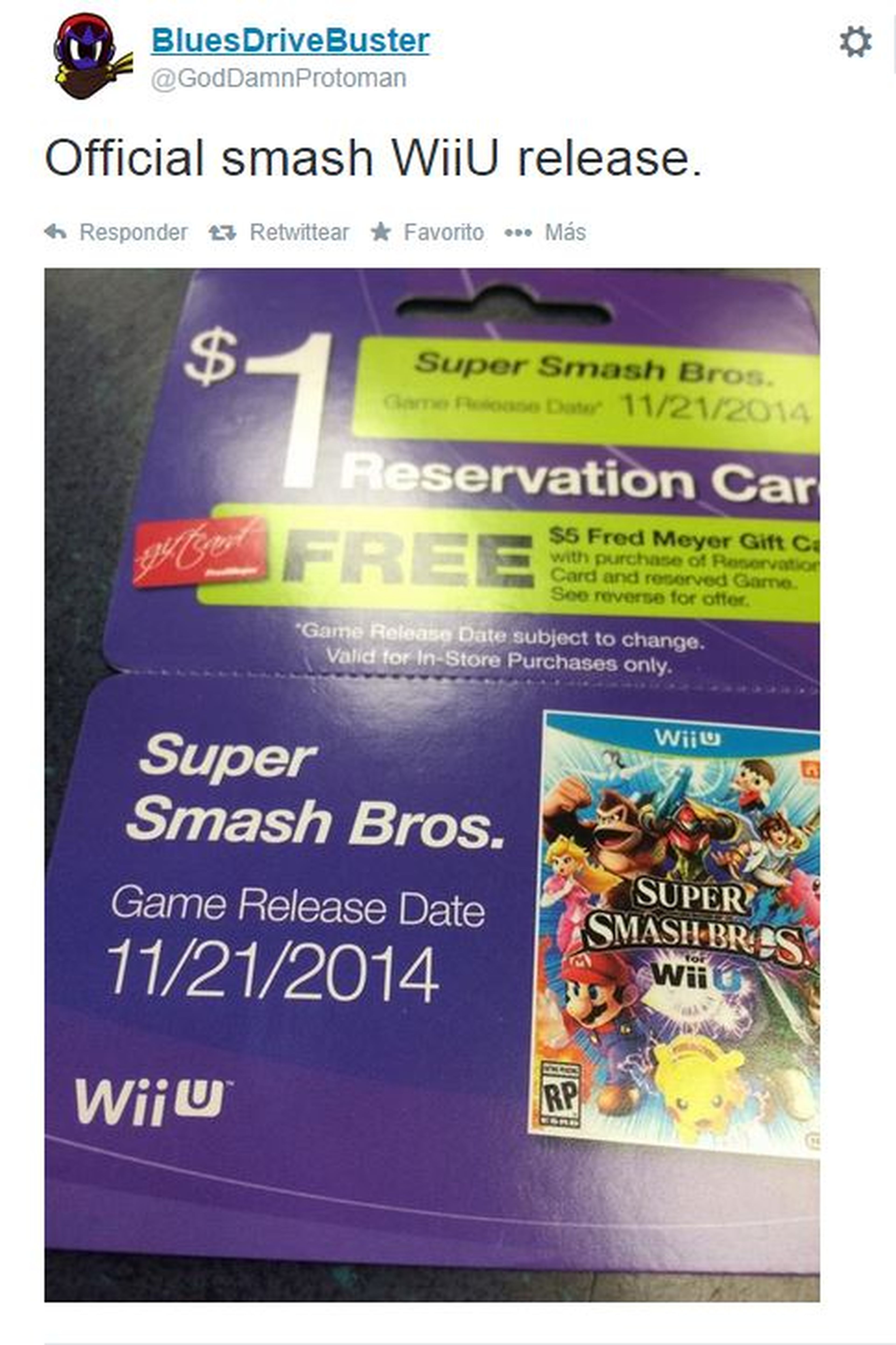Desvelada la fecha de lanzamiento de Super Smash Bros de Wii U