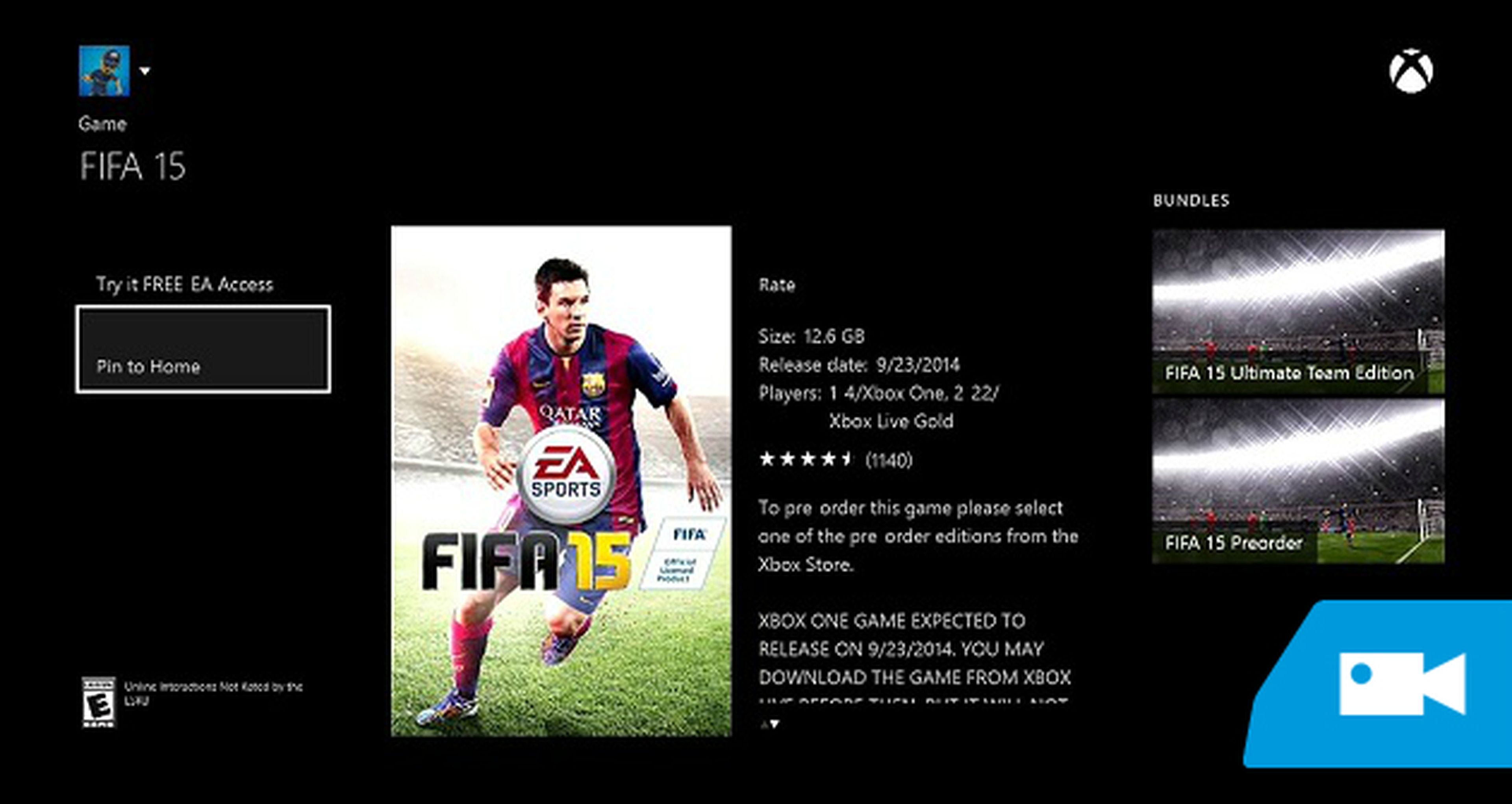 Las ventajas del acceso anticipado de FIFA 15 con EA Access