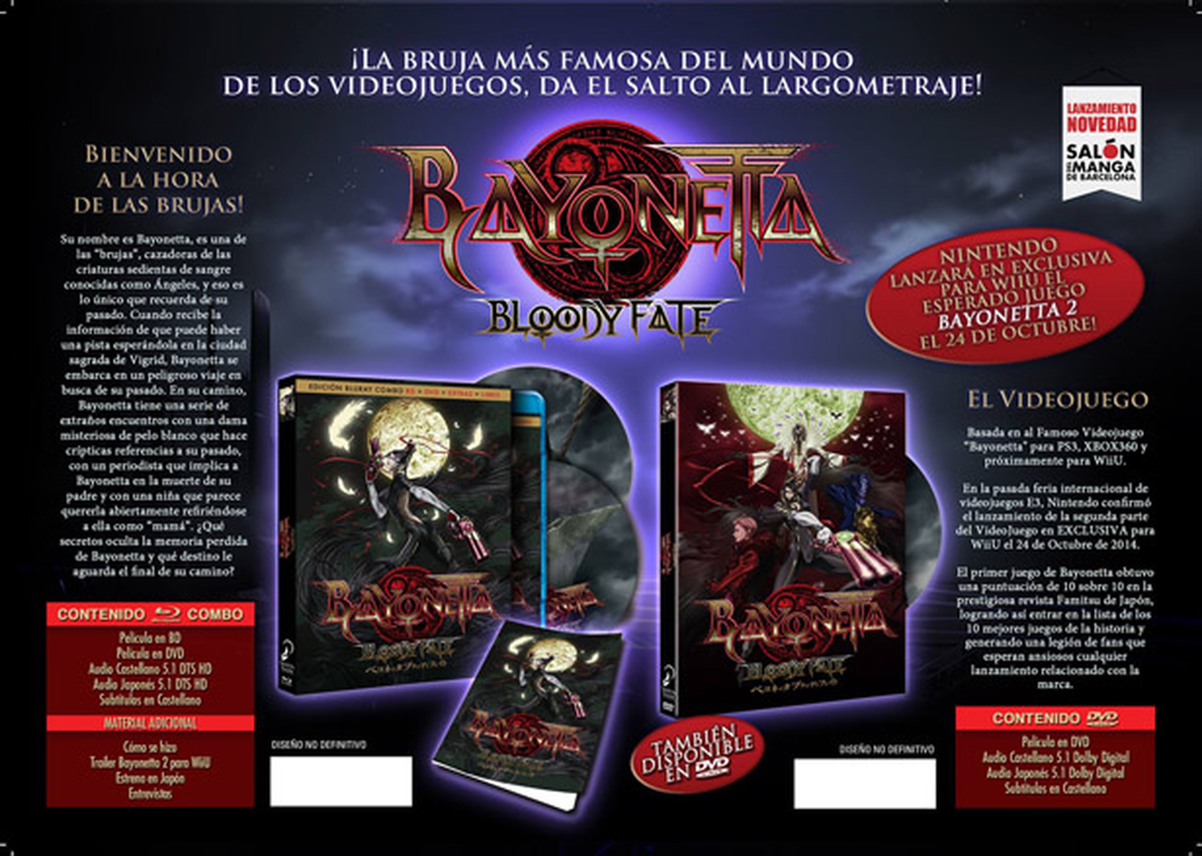 Bayonetta: Bloody Fate, licenciada en España