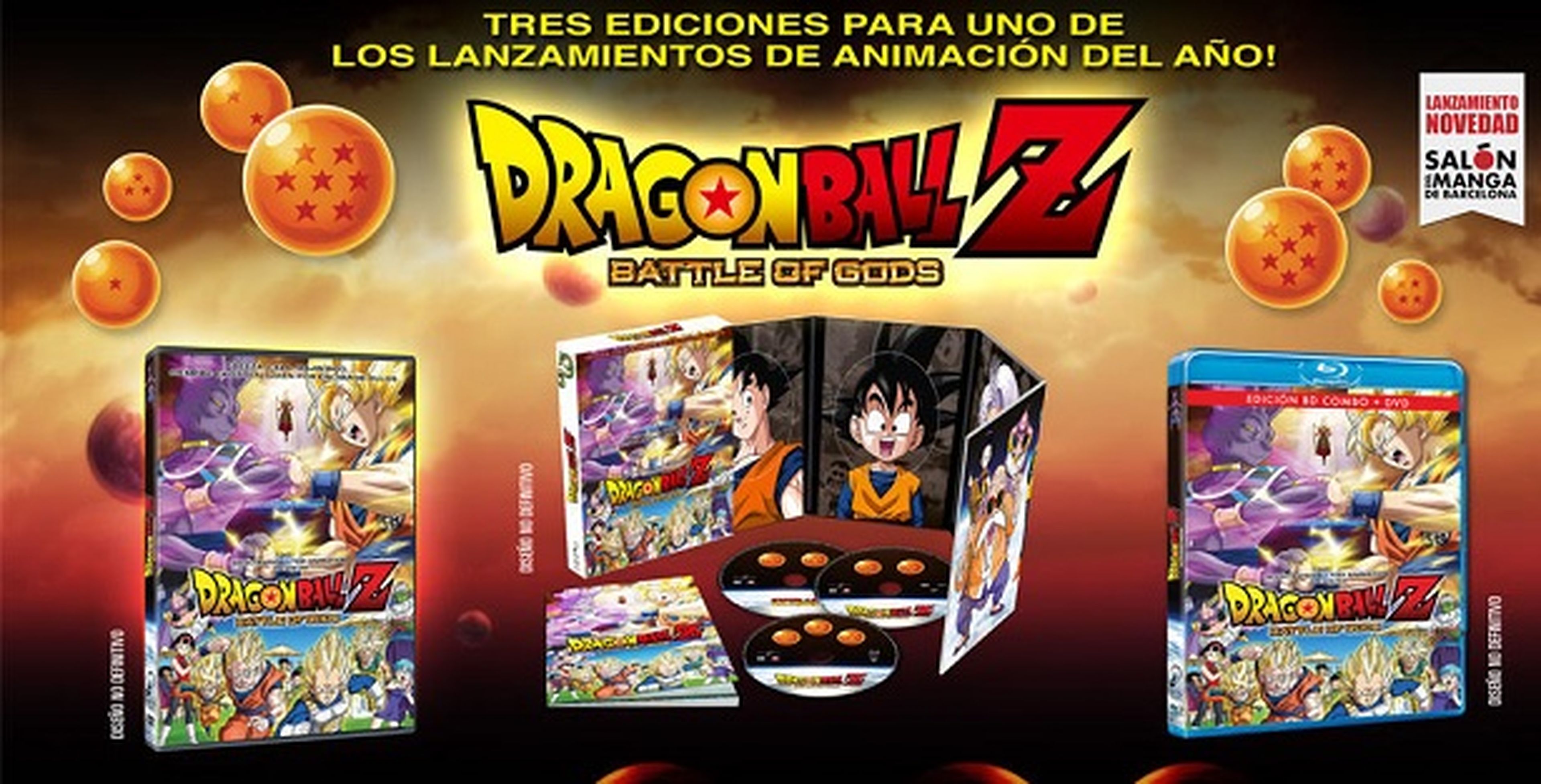 Precio de los DVD y Blu-Ray de Dragon Ball Z: Battle of Gods