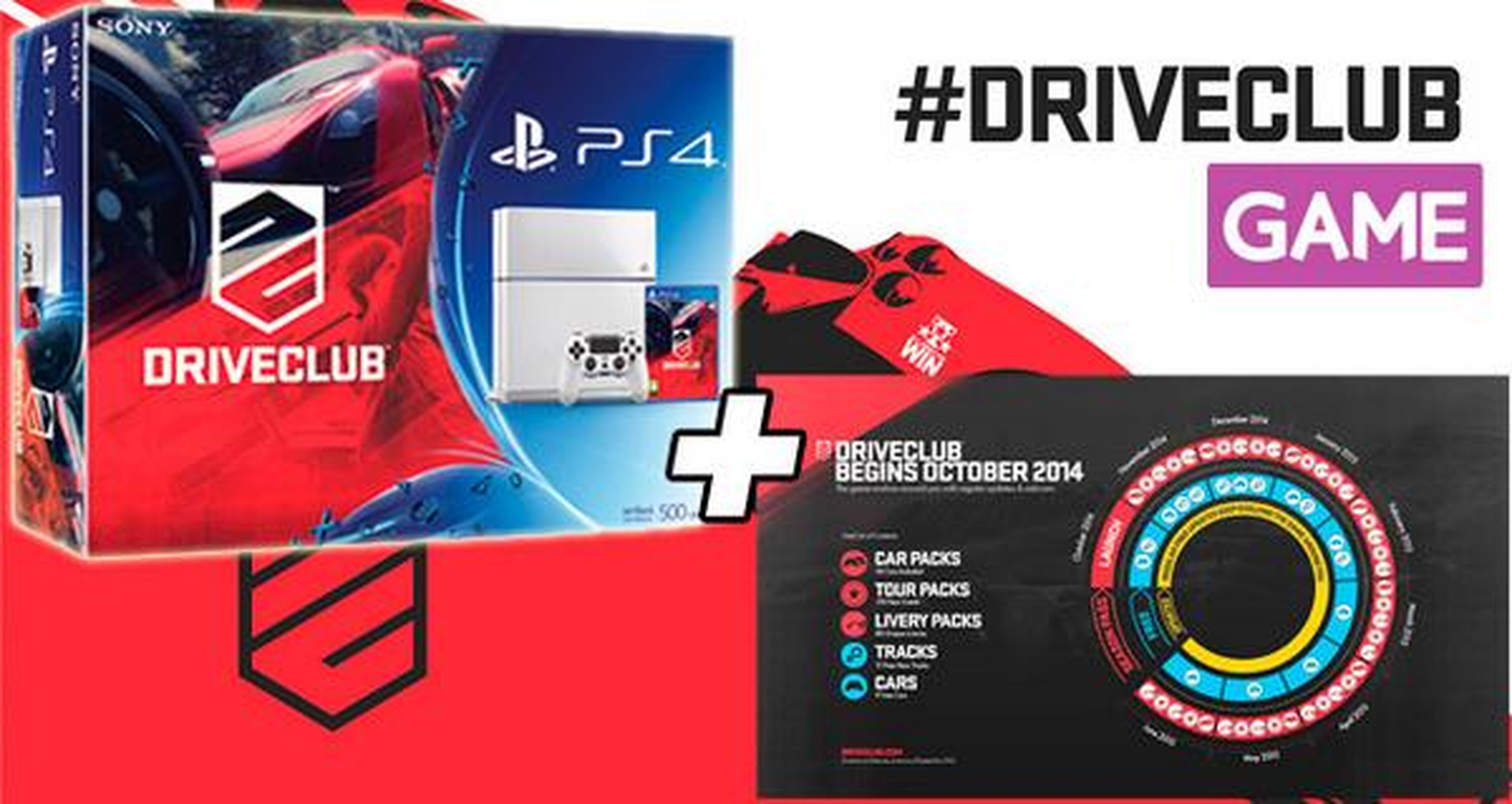 Pack de PlayStation 4 en color blanco con DriveClub exclusivo de Game