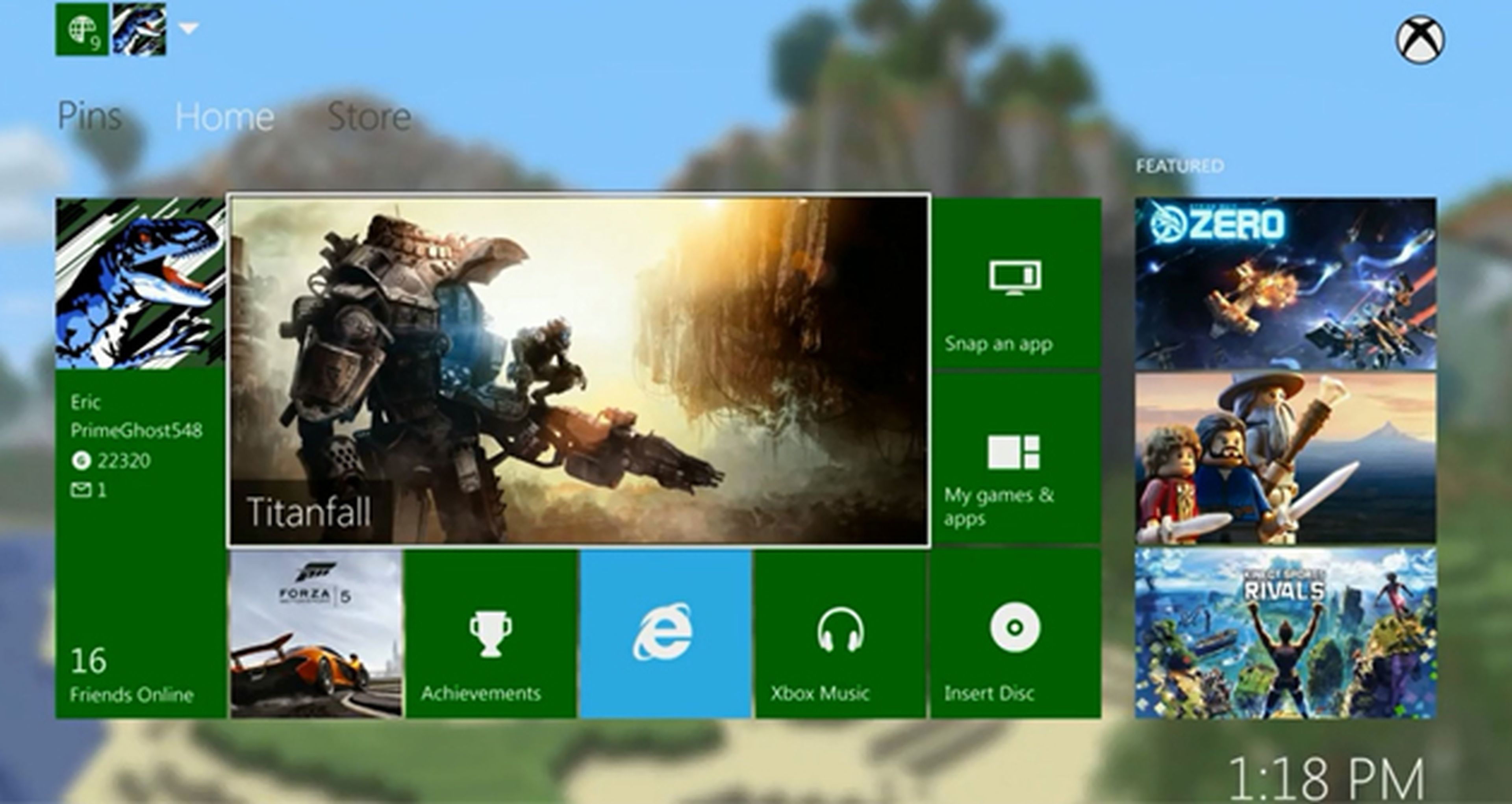 Xbox One recibirá fondos de pantalla y temas personalizados