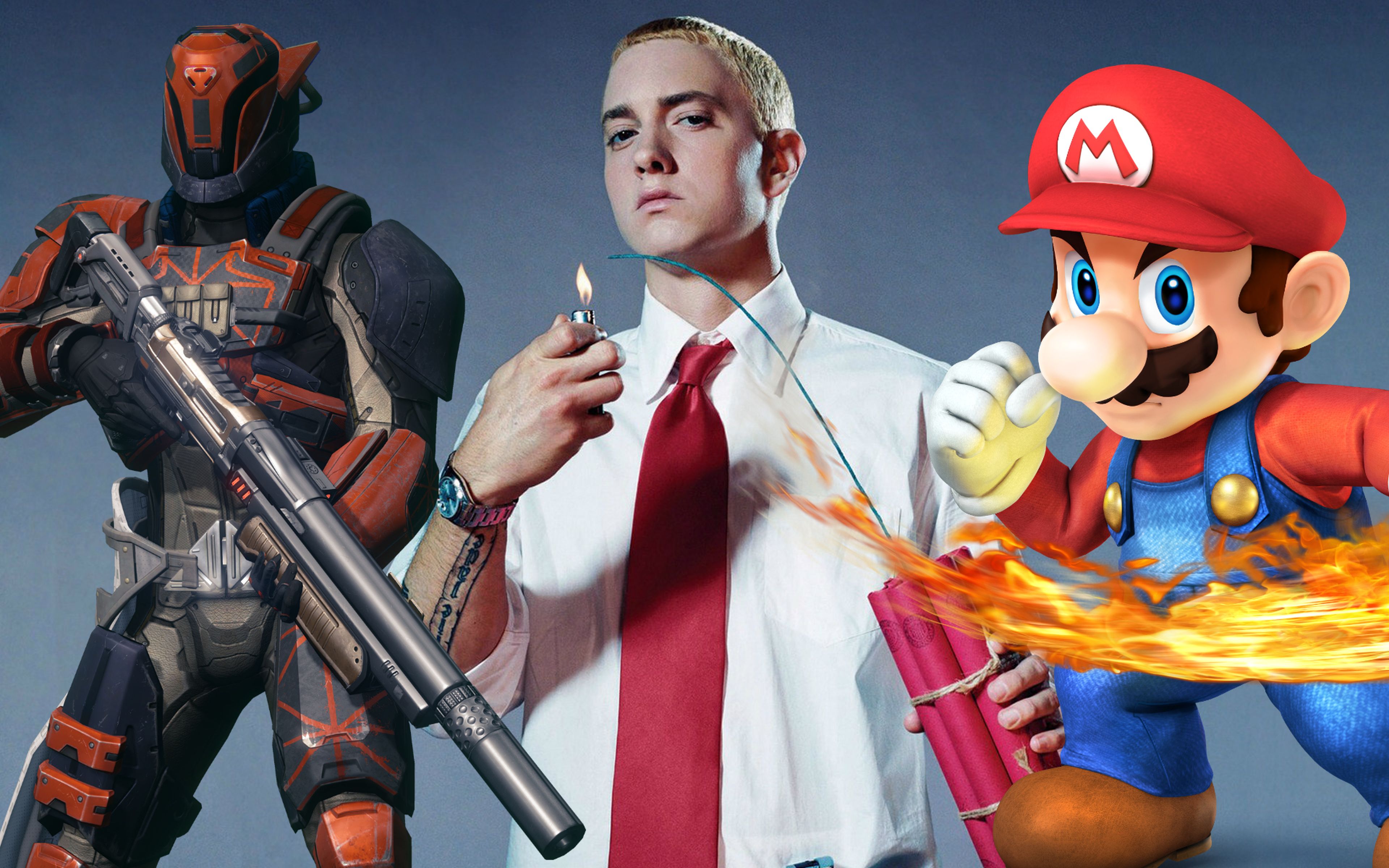 Eminem se aburre de Destiny y compra Wii U para jugar a Super Smash Bros.