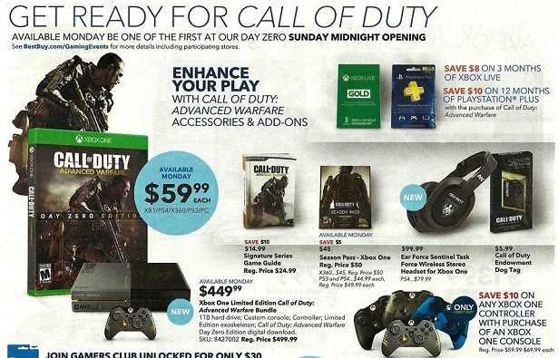 XBOX ONE CALL OF DUTY AW LEモデル 1TB 家庭用ゲーム本体