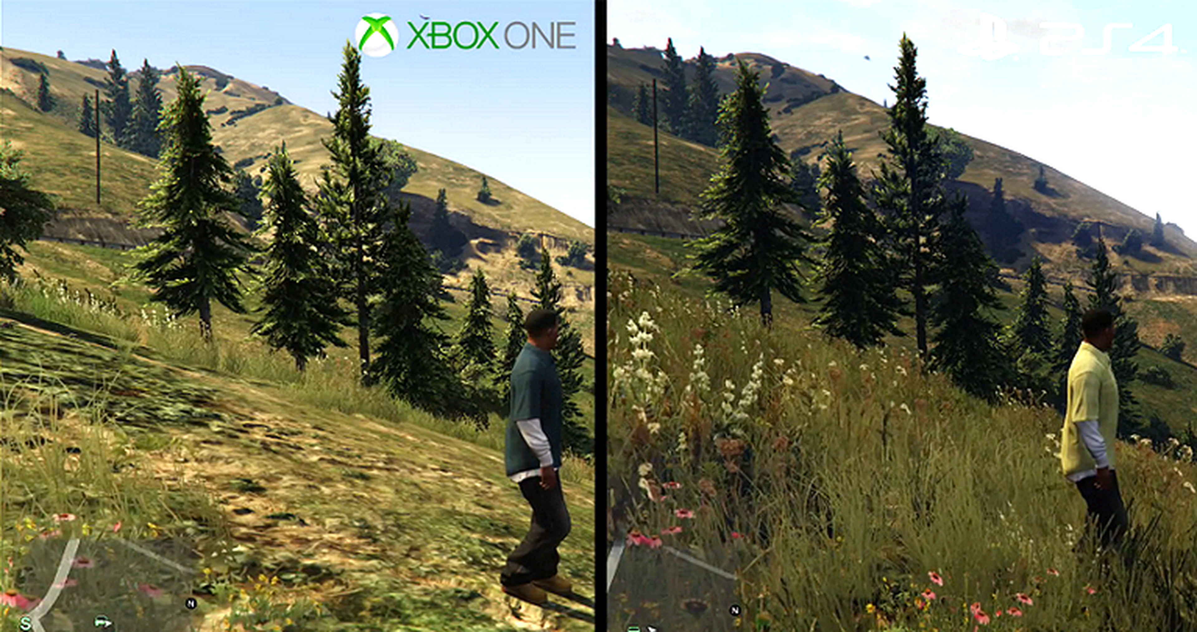 Comparativa Grand Theft Auto V en PS4 vs Xbox One