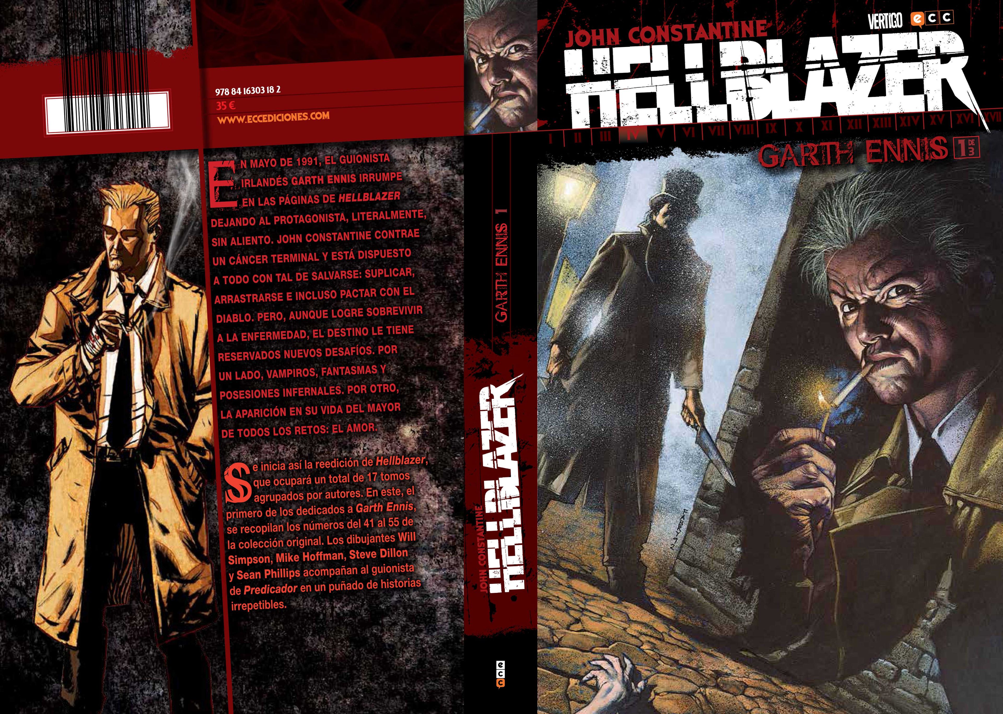ECC reeditará John Constantine: Hellblazer... ¡Al completo!
