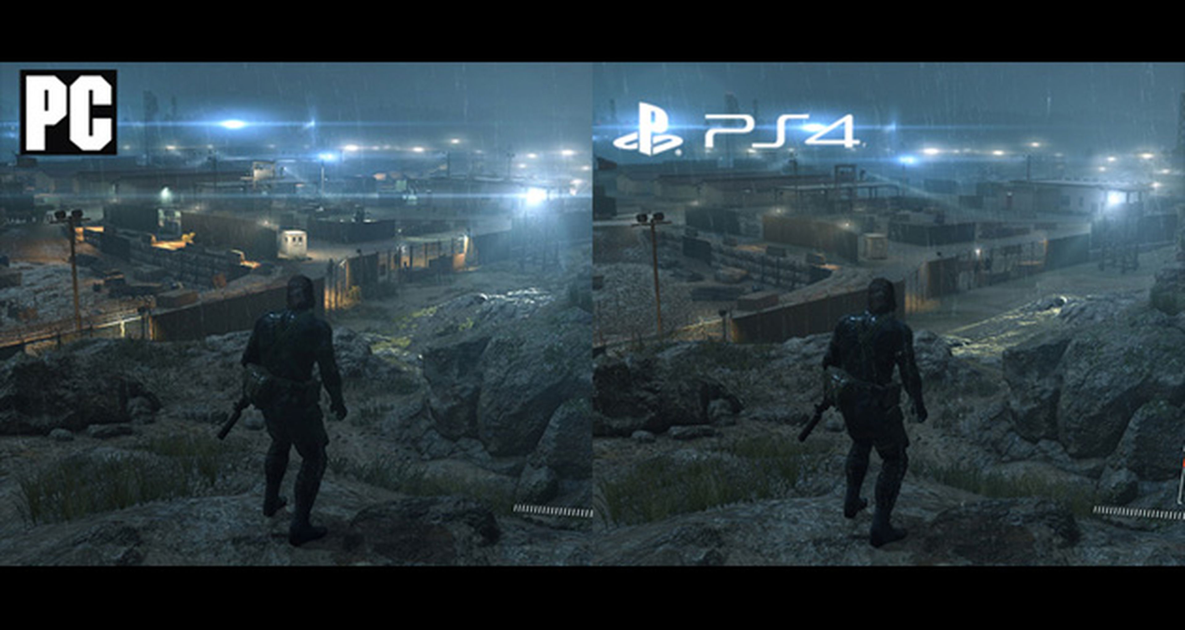 Comparativa gráfica entre PS4 y PC en MGS V Ground Zeroes