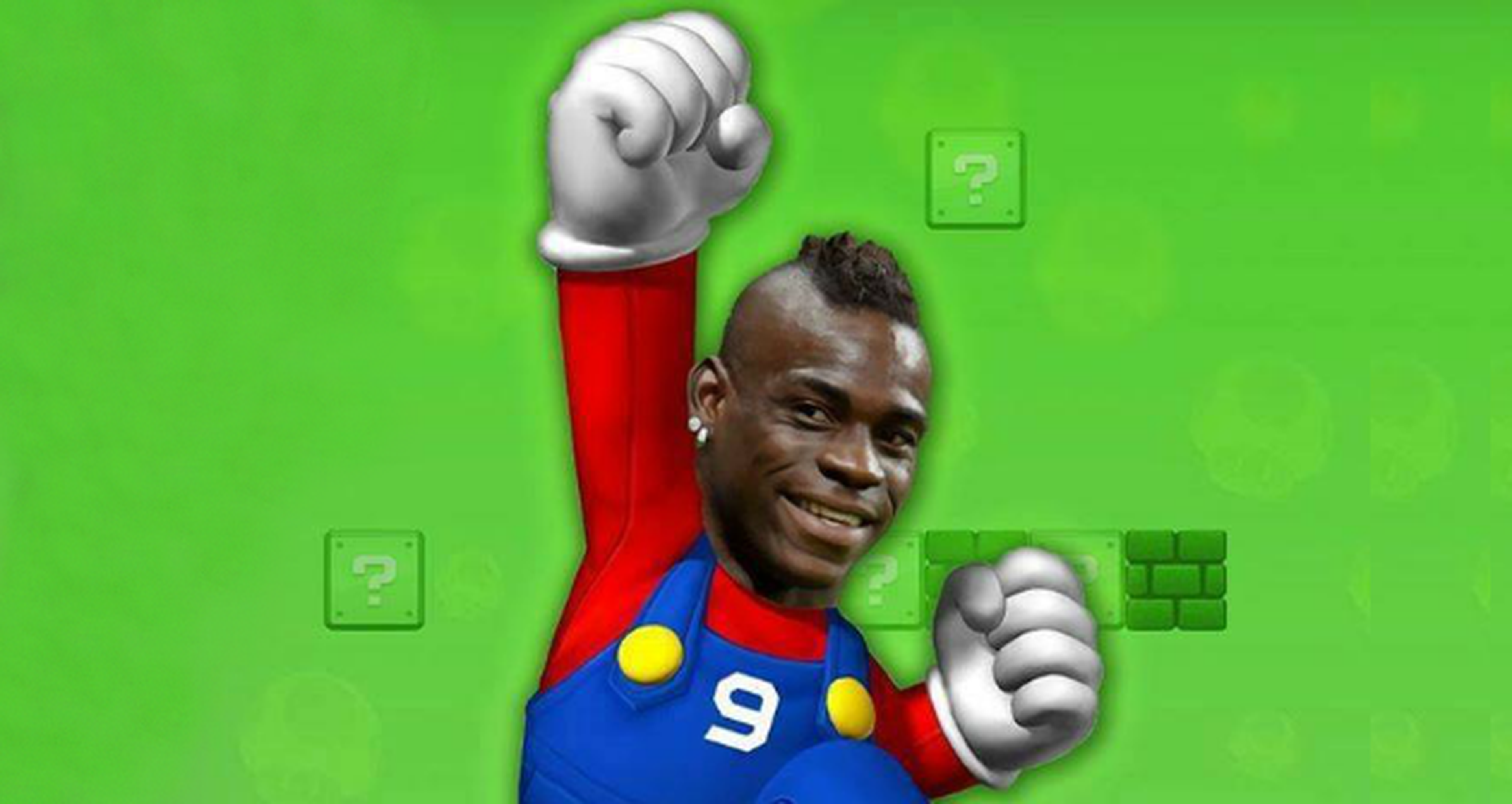 Balotelli incendia las redes con una imagen &quot;racista&quot; de Super Mario