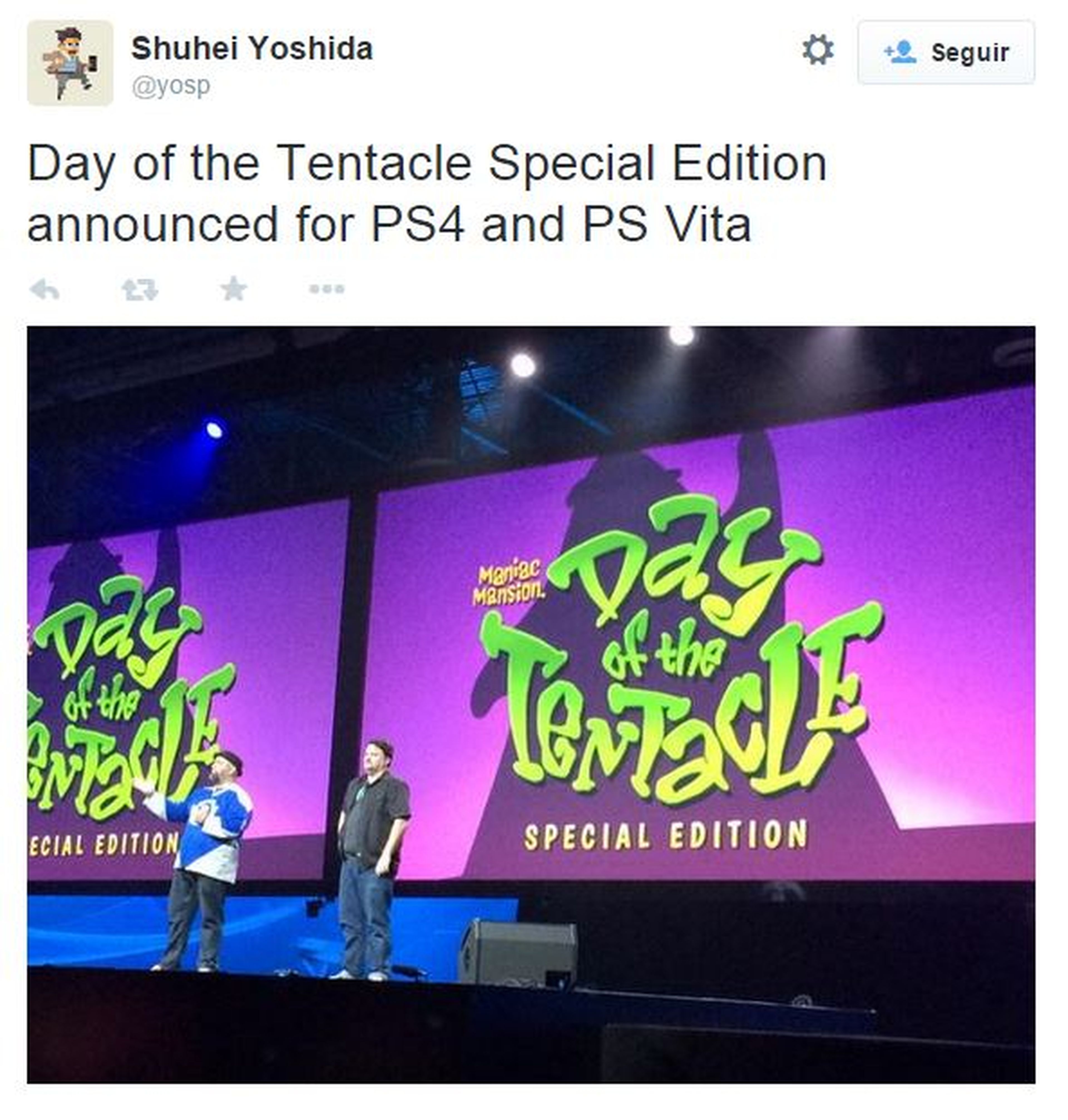 Playstation Experience: Double Fine anuncia Day of the Tentacle Special Edition para PS4, Vita y PC