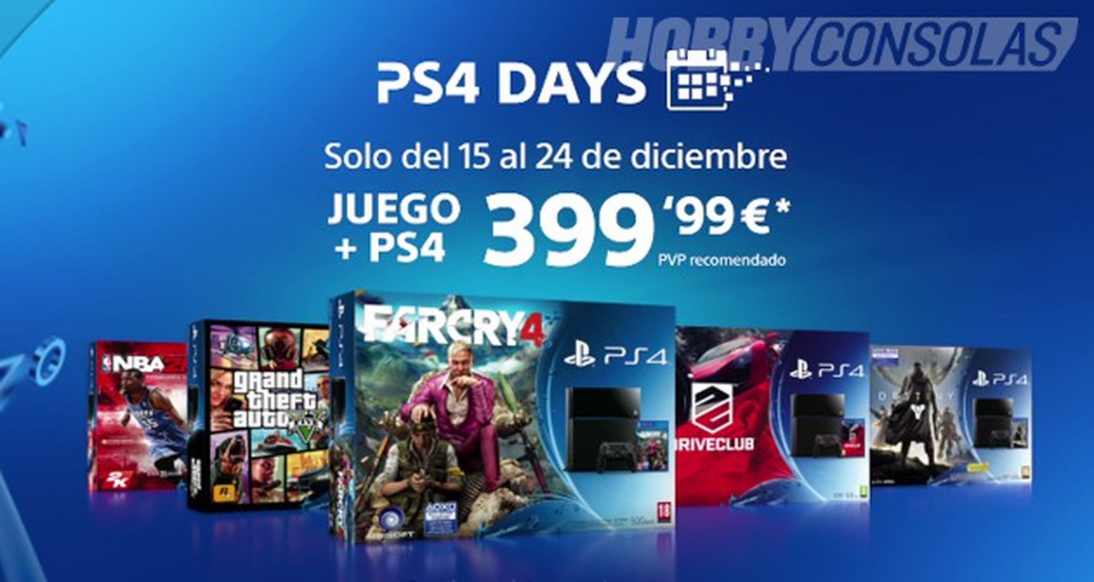 PlayStation 4 con un juego por 399,99€ en los PS4 Days