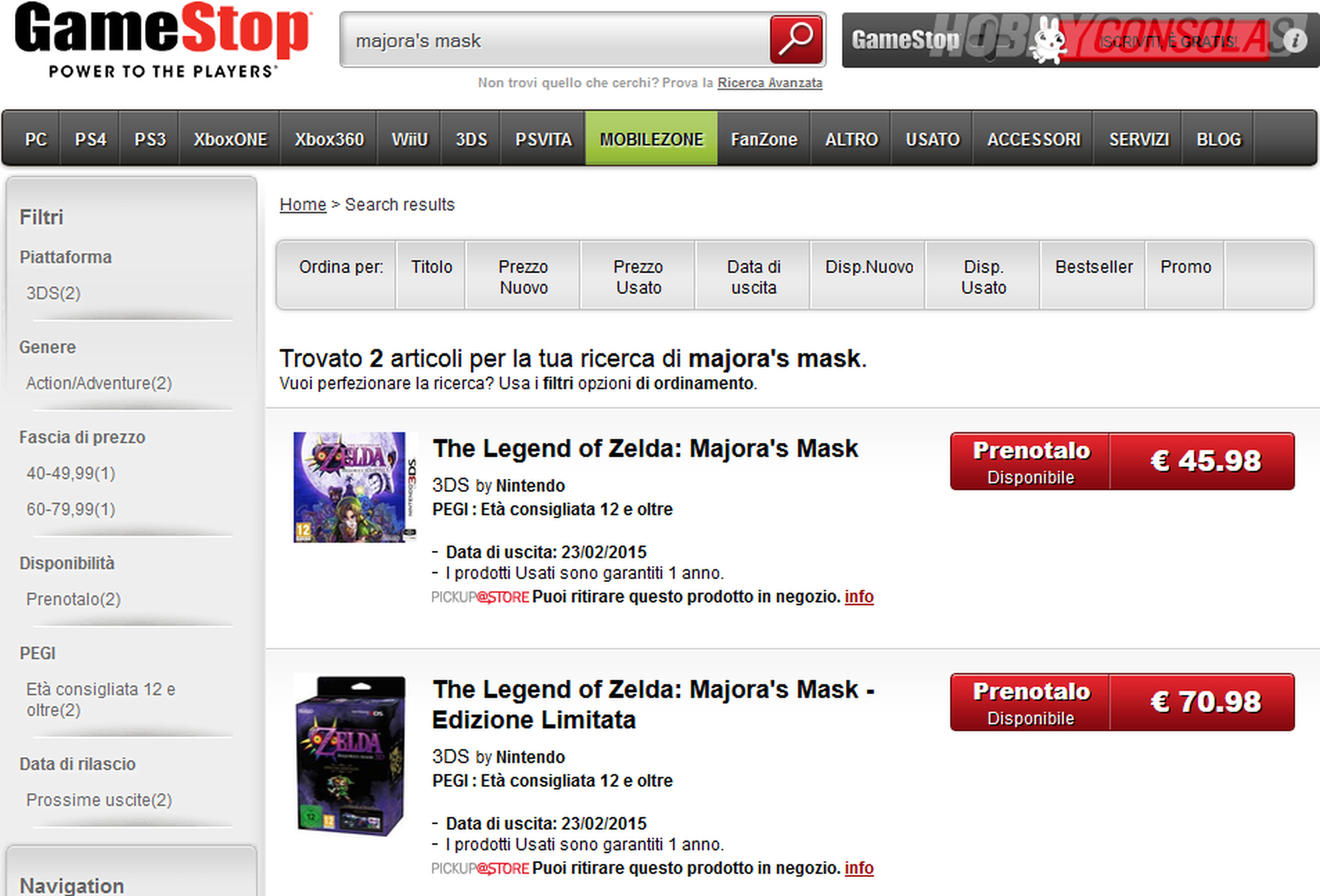Posible fecha de salida de The Legend of Zelda Majora's Mask 3D