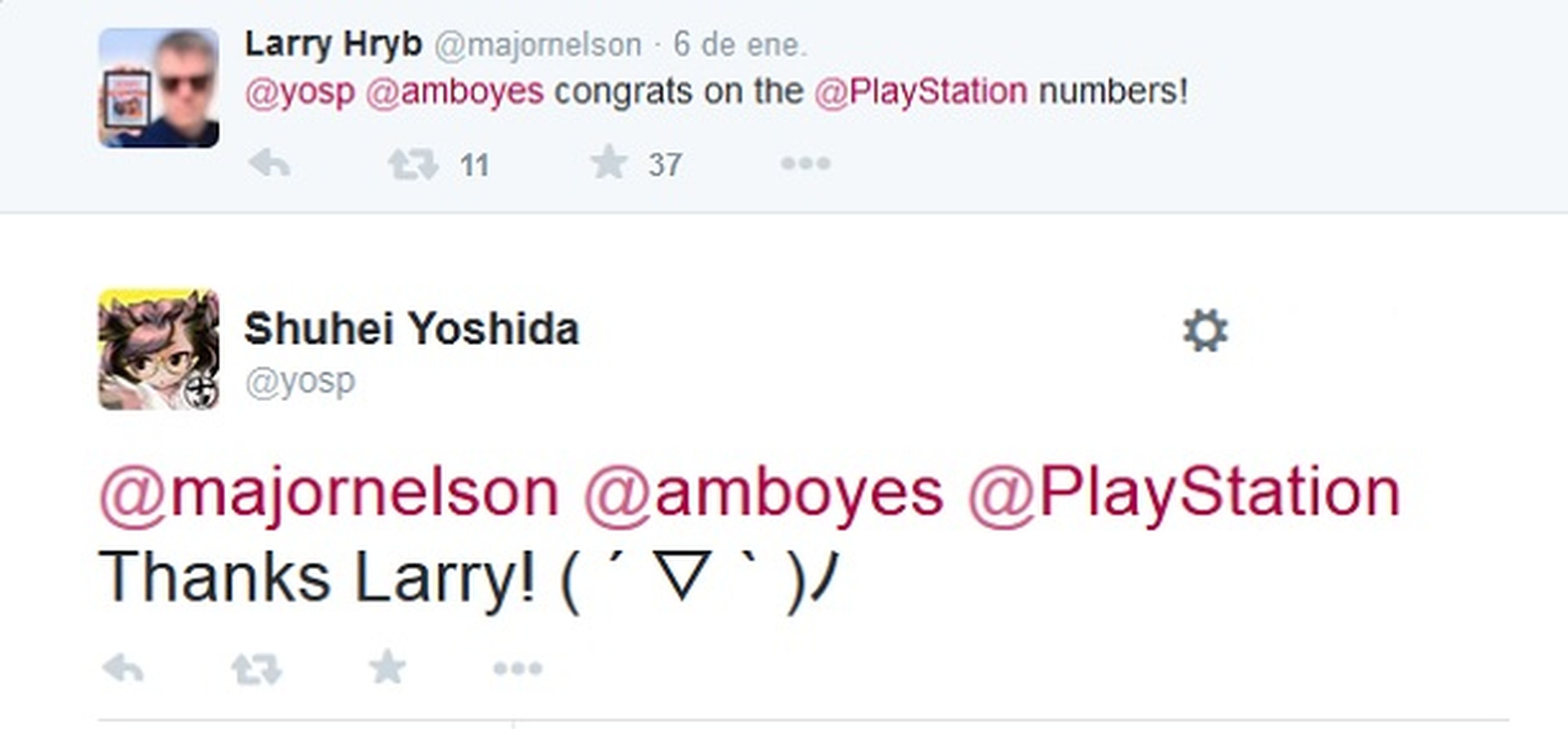 Major Nelson felicita a Shuhei Yoshida por las ventas de PS4