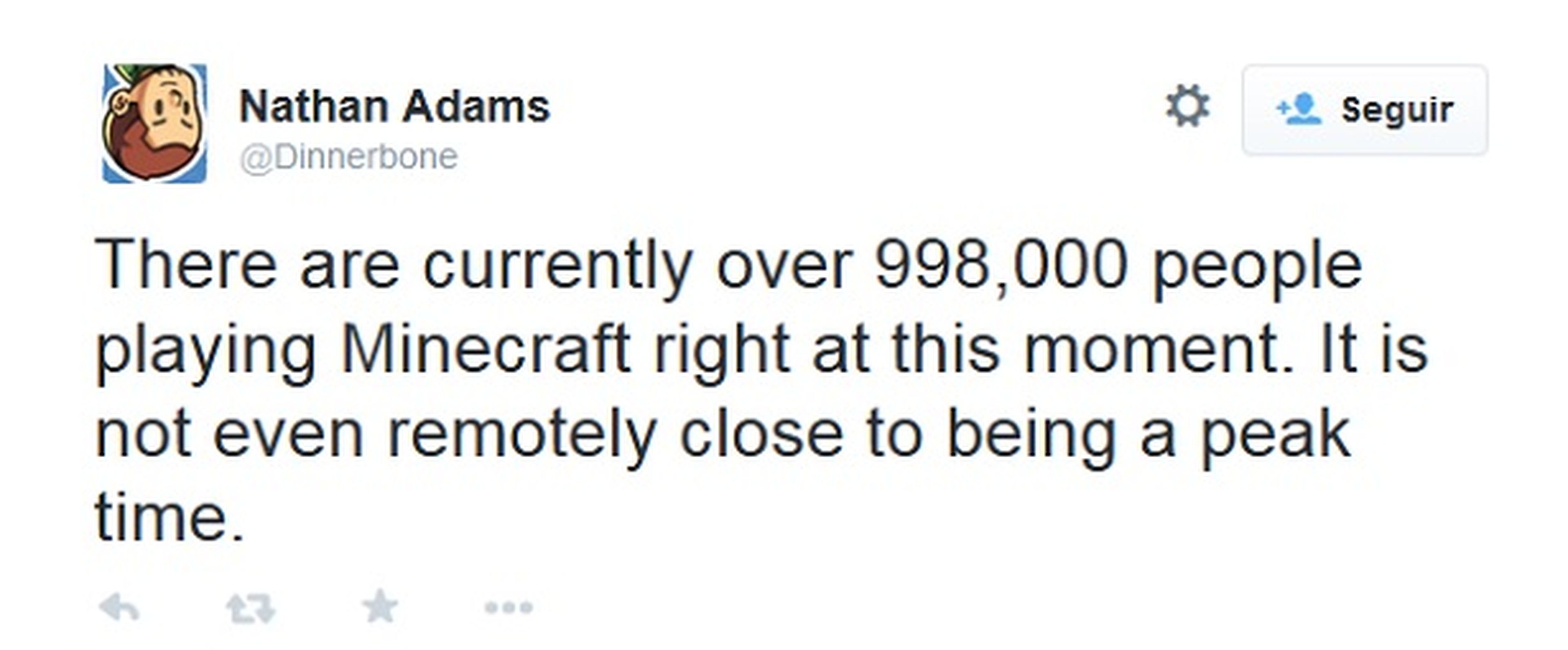Minecraft alcanza el millón de jugadores