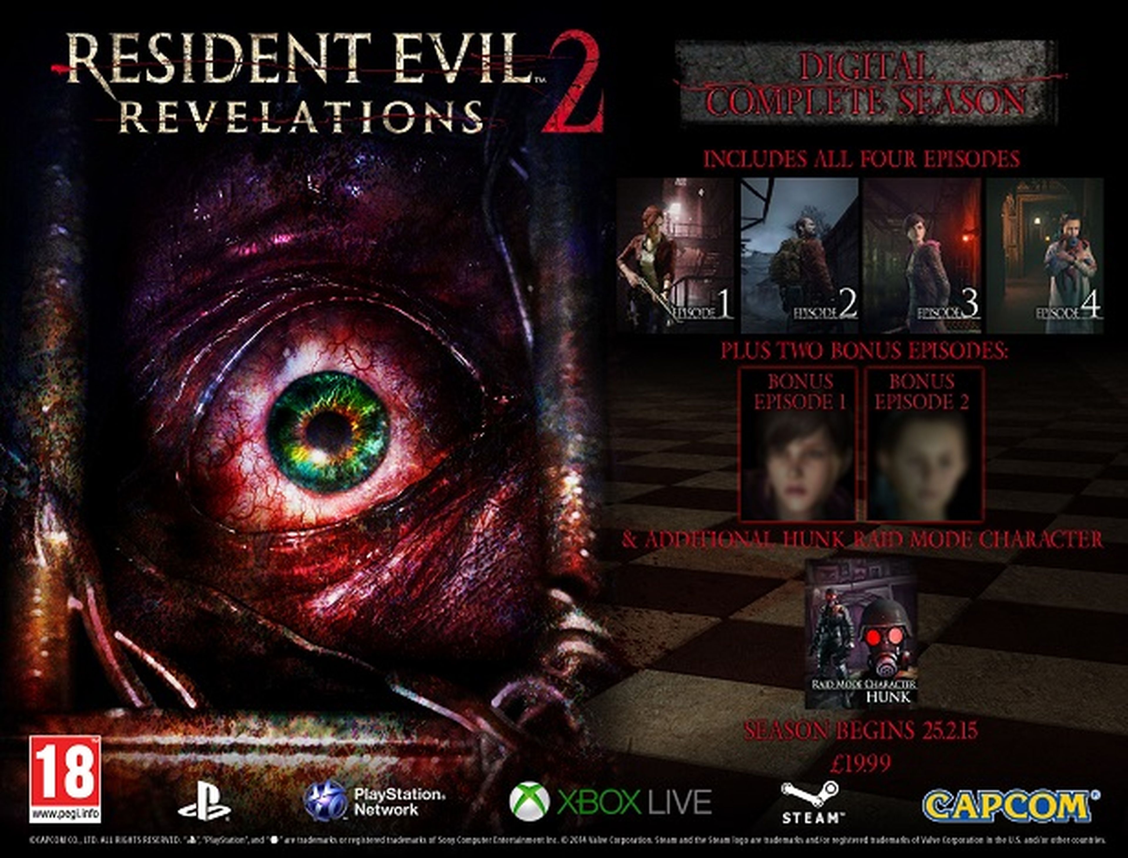 Resident Evil Revelations 2 se retrasa y desvela su precio