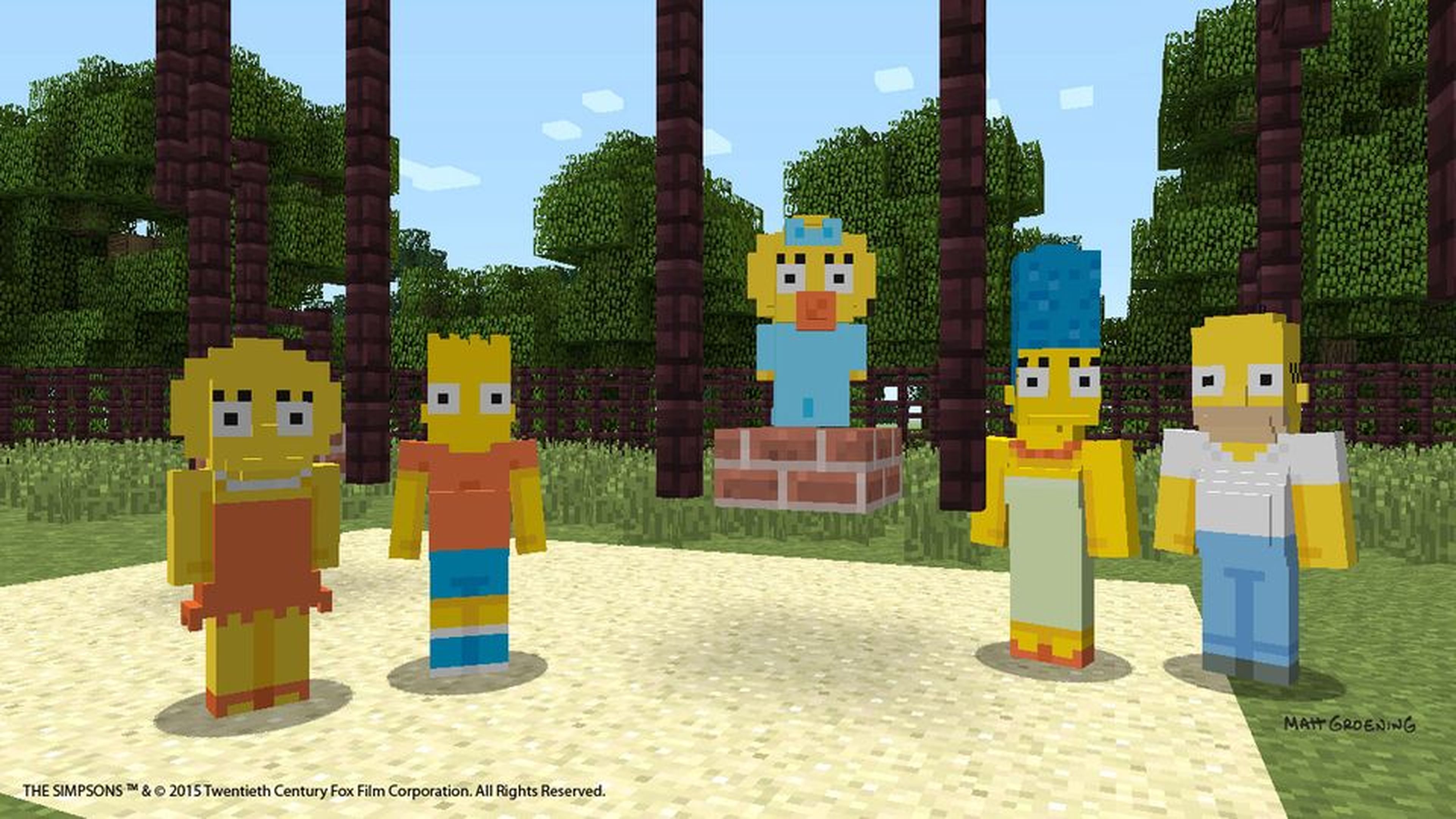Los Simpson llegarán a Minecraft