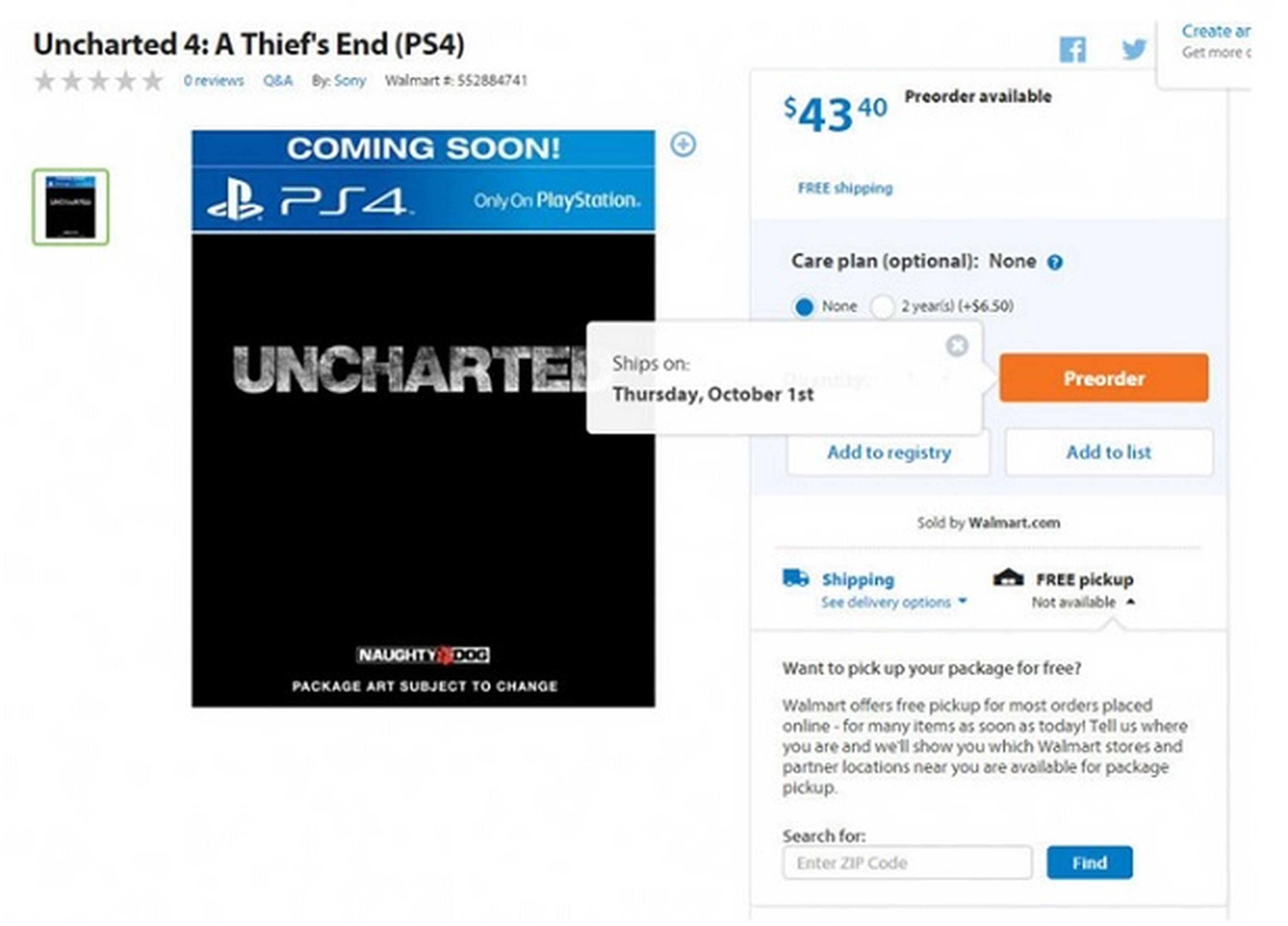 Rumor: Uncharted 4, fecha de lanzamiento filtrada