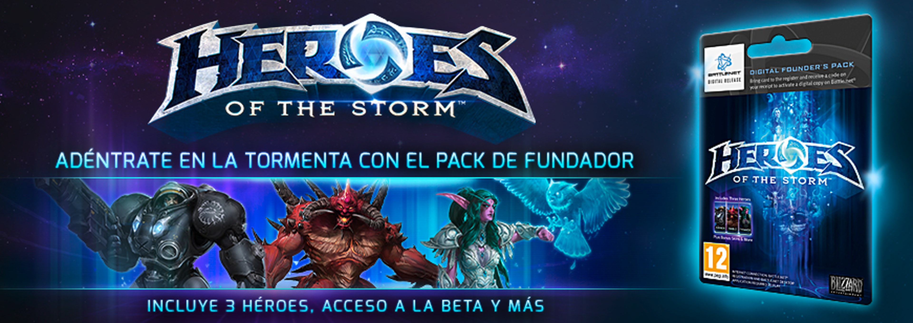 El Pack Fundador de Heroes of the Storm disponible en GAME