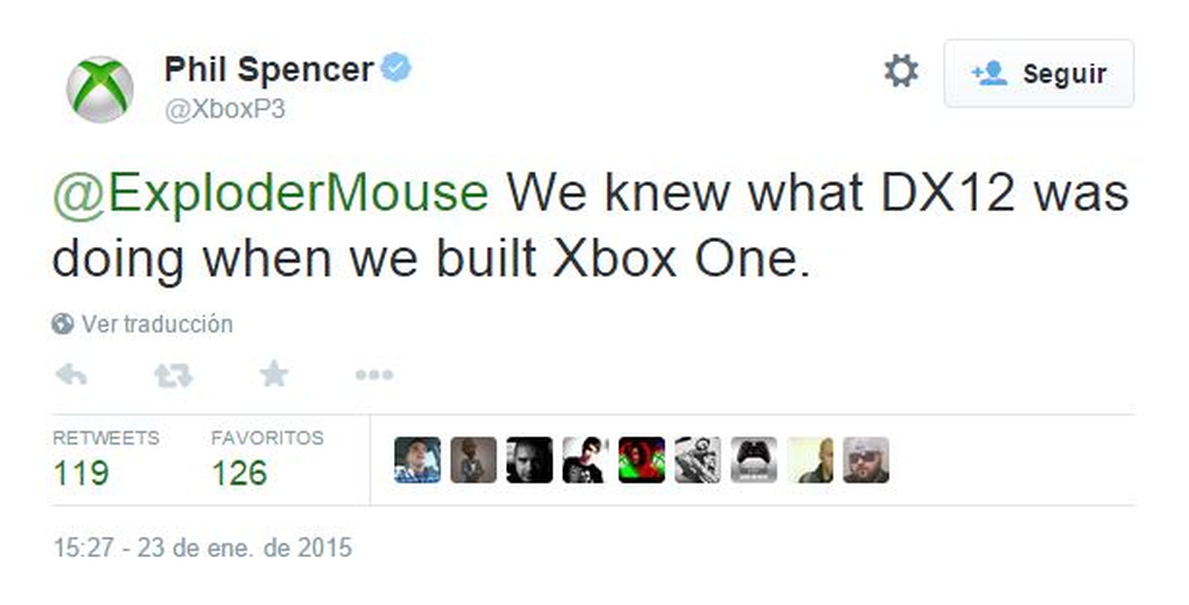 Durante el desarrollo de Xbox One ya se conocía la existencia de DirectX 12