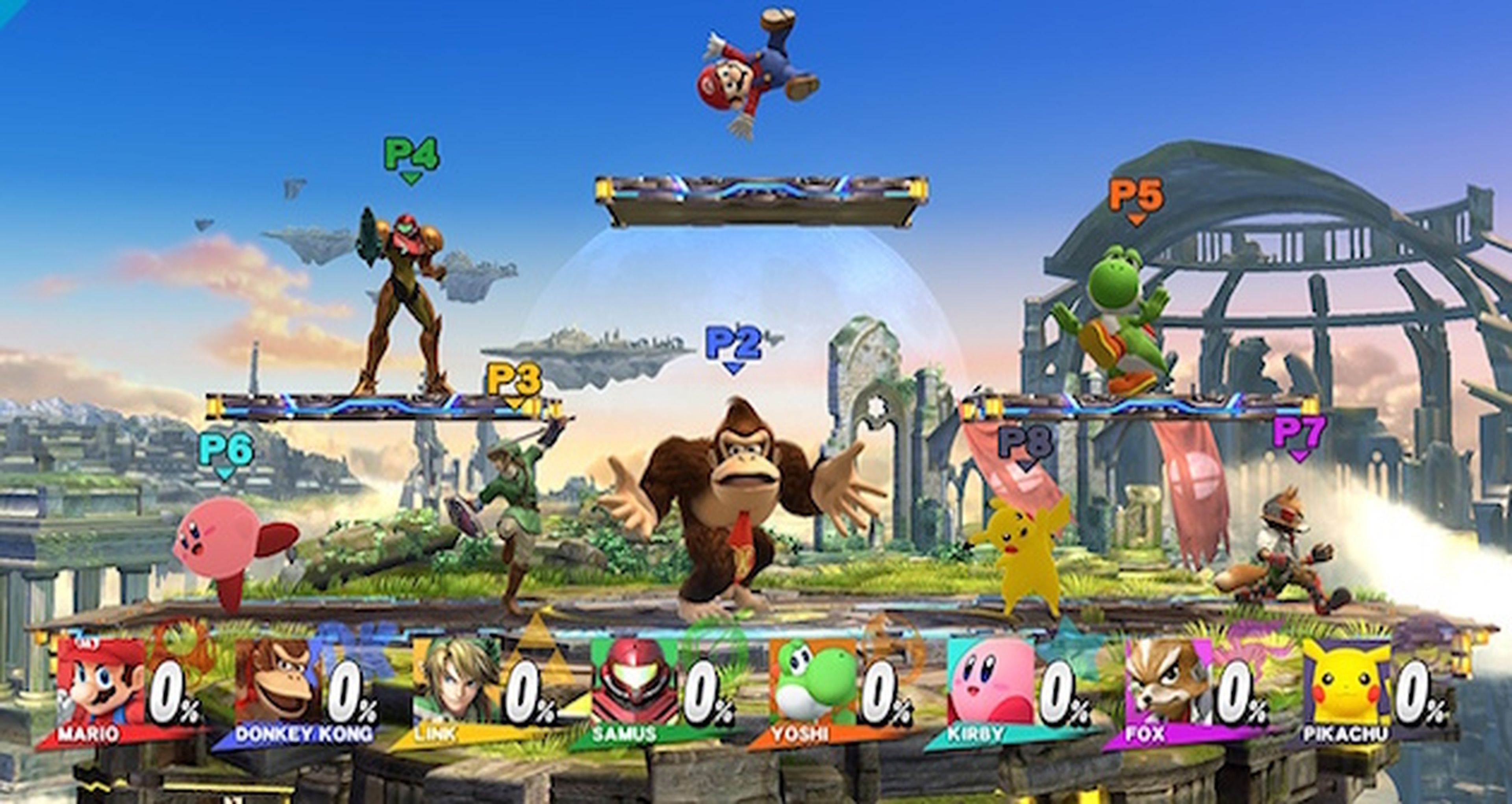 Super Smash Bros para Wii U recibe 15 escenarios para el modo 8 luchadores