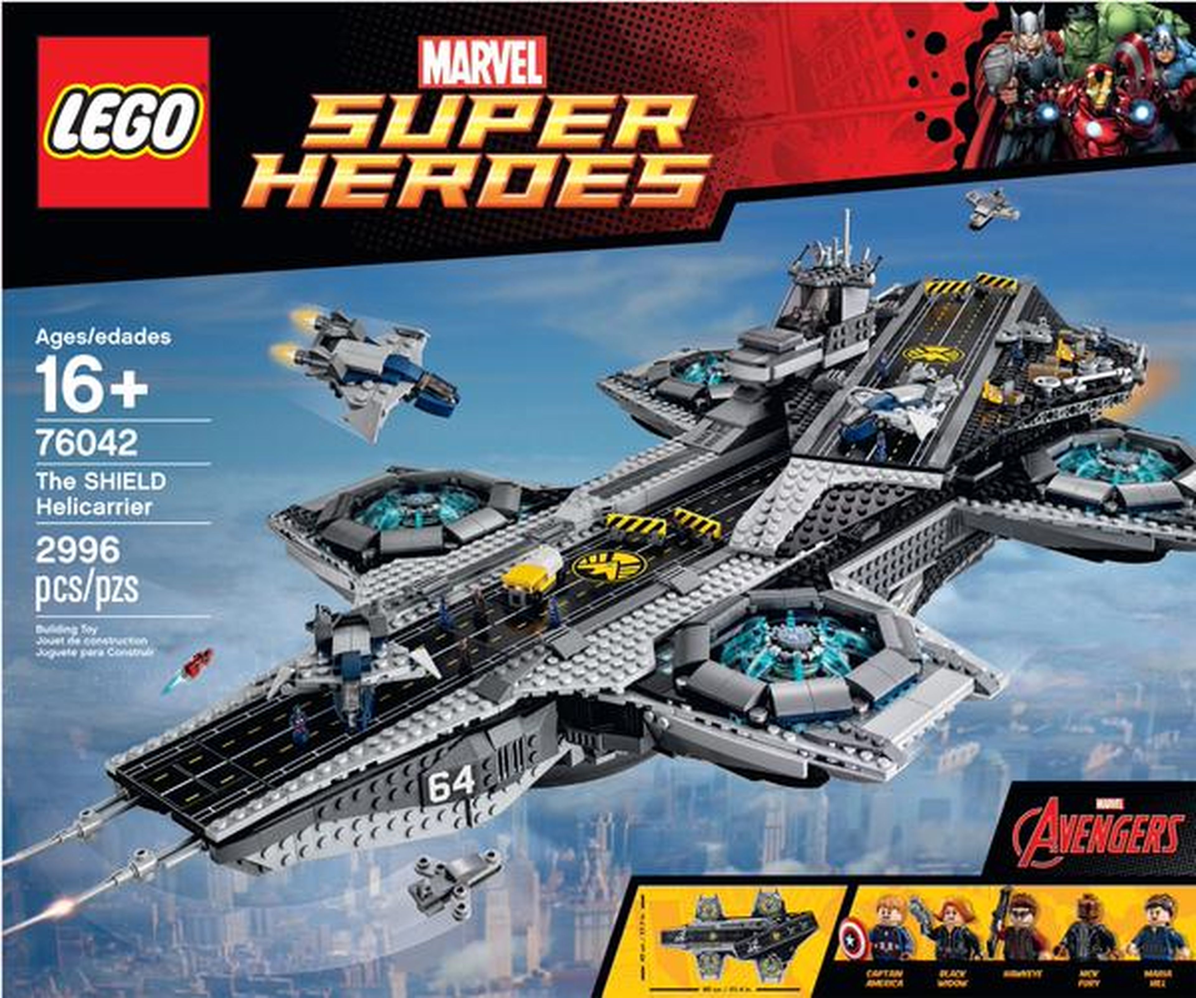 LEGO revela su Helitransporte de S.H.I.E.L.D. de Los Vengadores