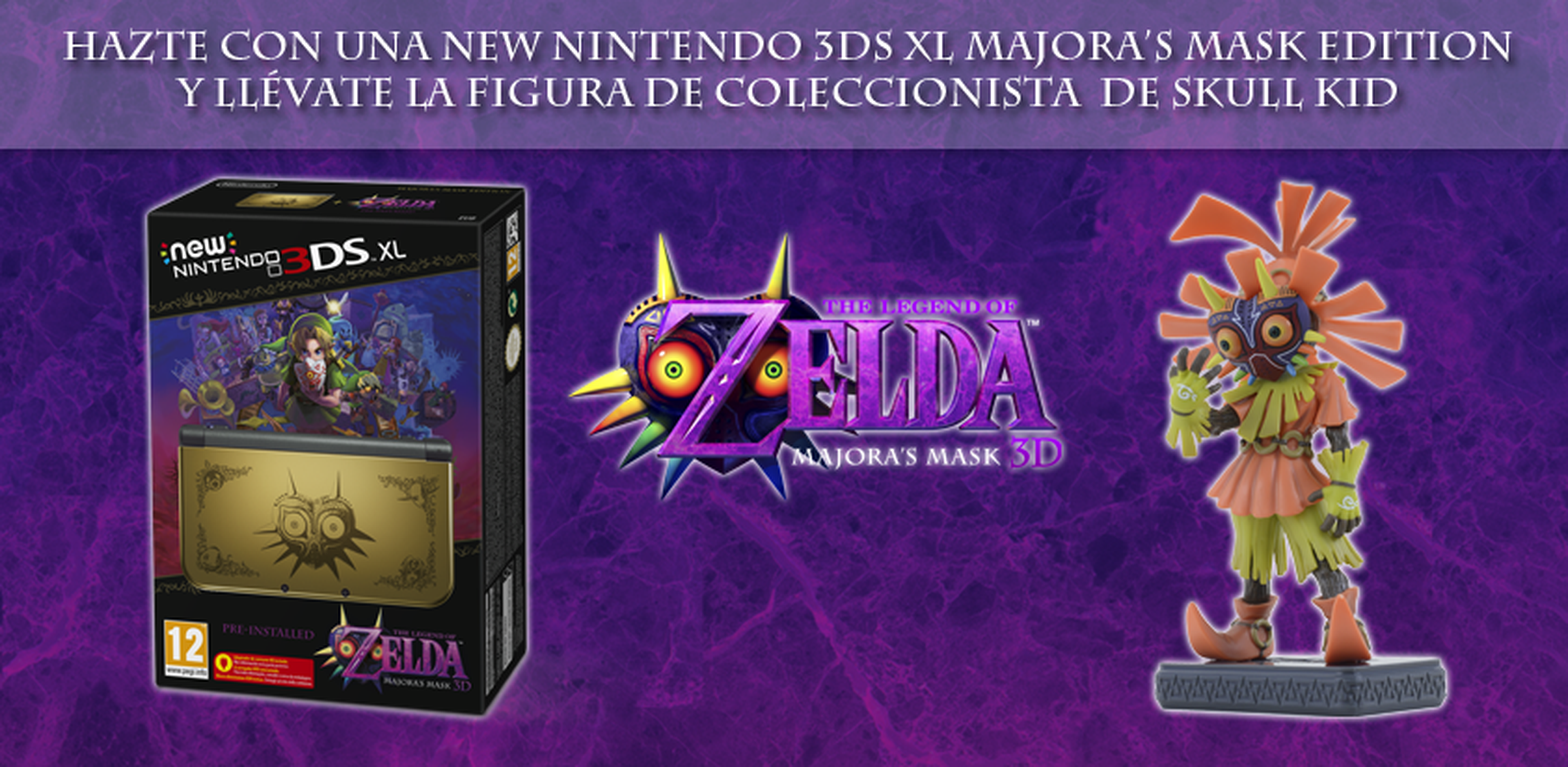 La figura de Skull Kid con New Nintendo 3DS XL Majora’s Mask Edition llegará a España