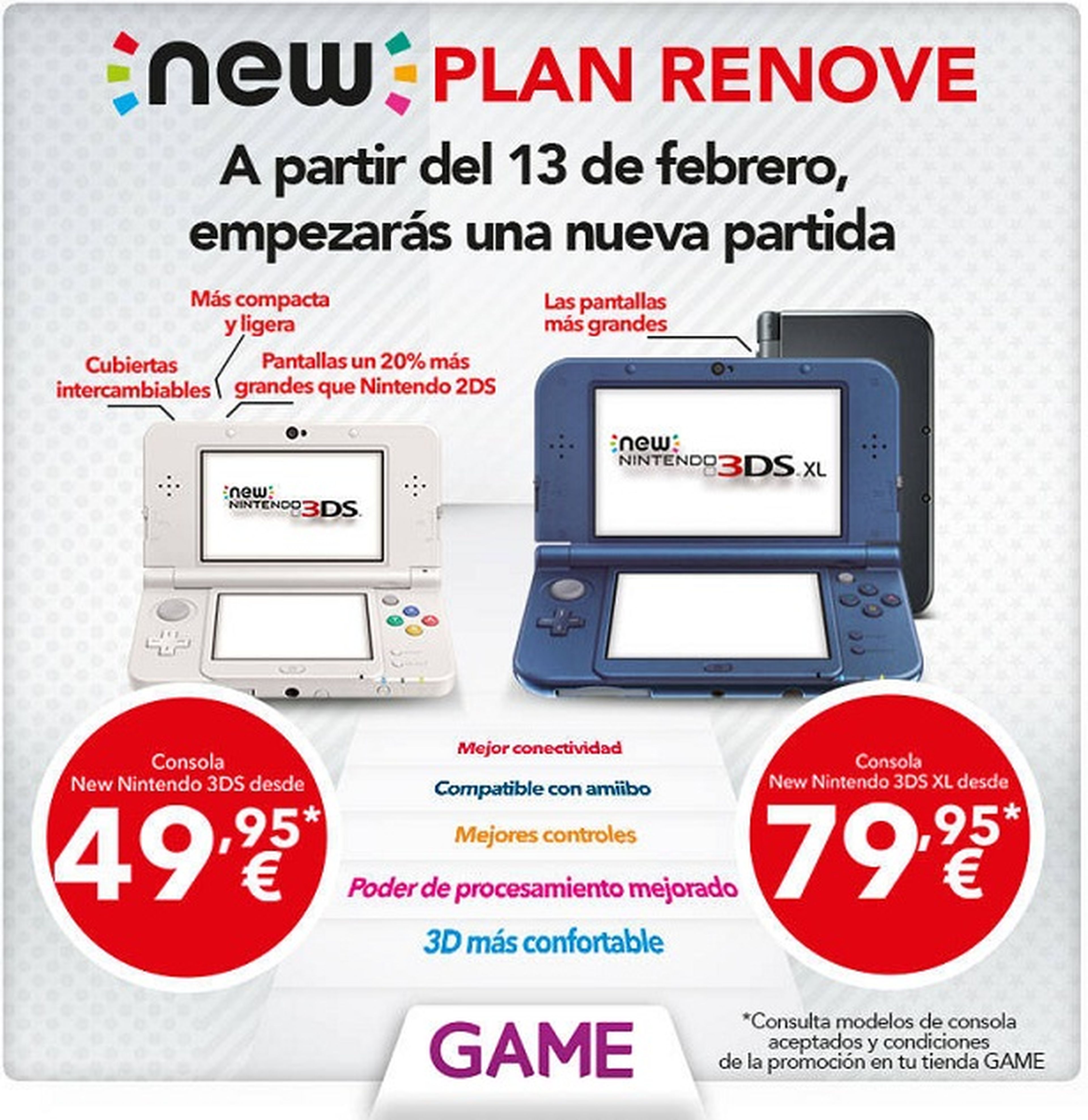 GAME presenta su Plan Renove de New Nintendo 3DS y New Nintendo 3DS XL
