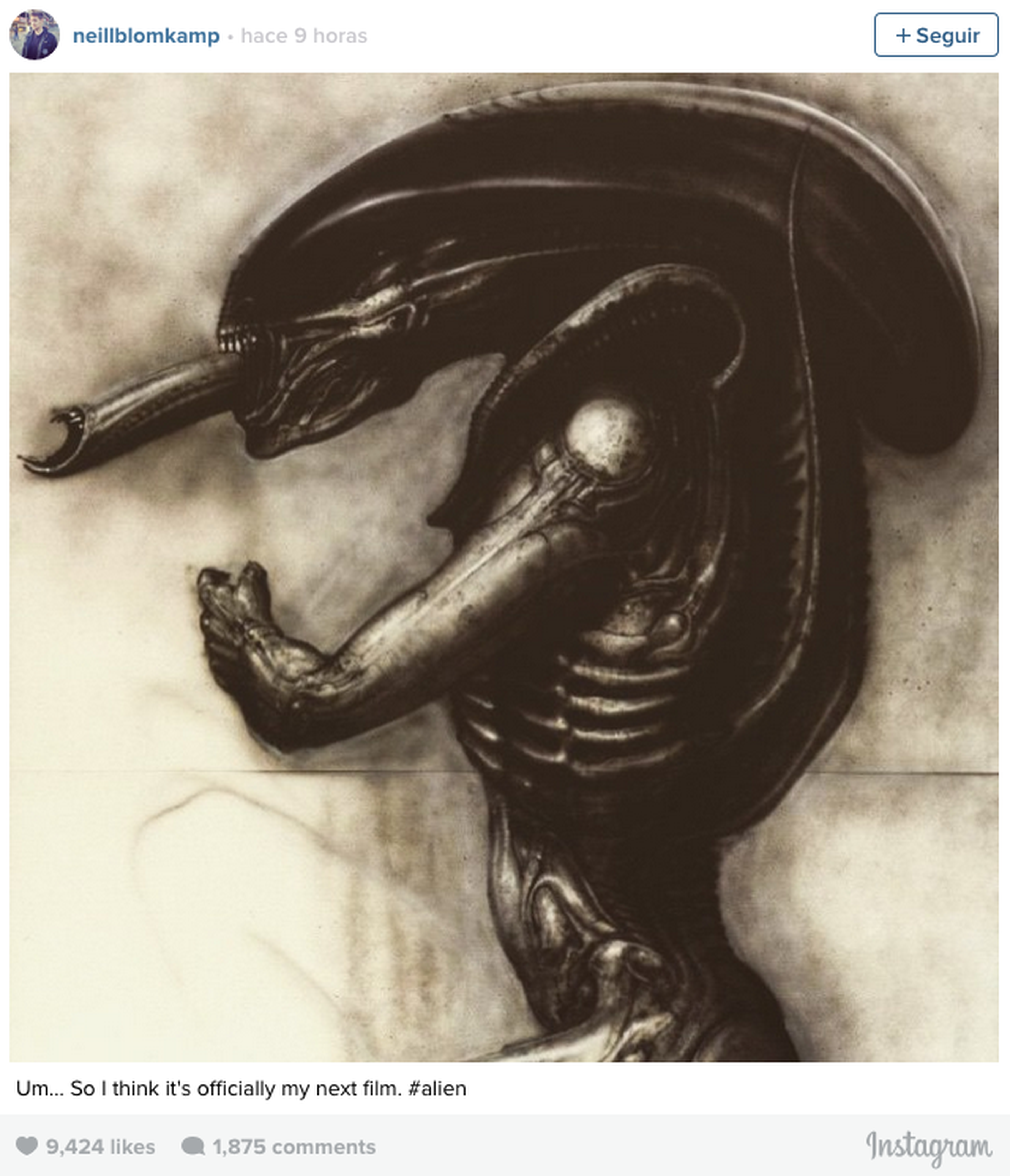 Alien 5 será dirigida por Neil Blomkamp y se estrenará después de Prometheus 2