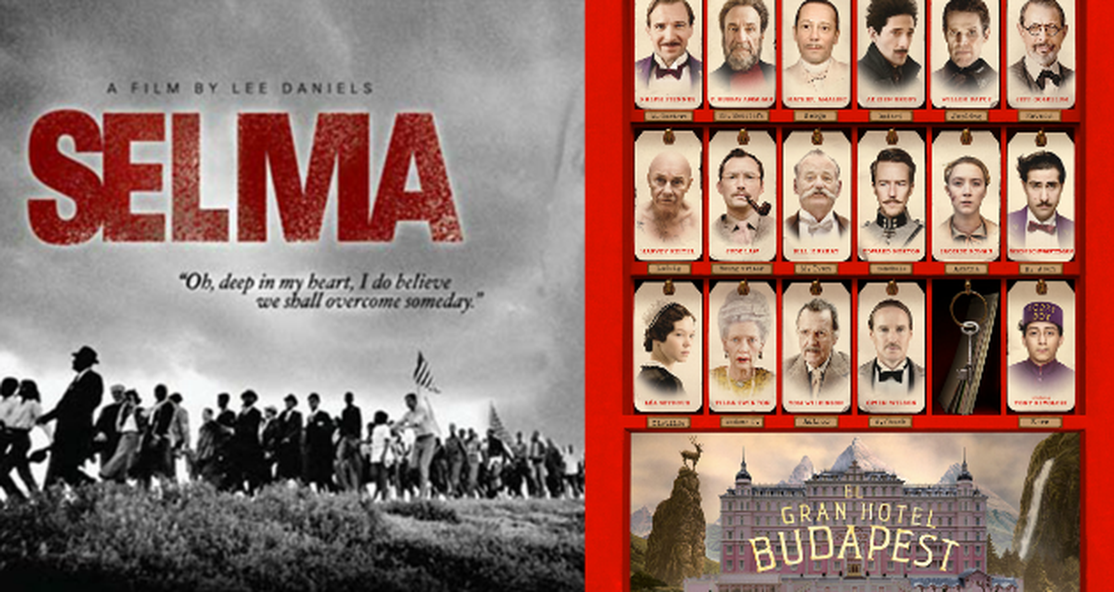 Oscar 2015: La mejor canción es Glory de Selma y la mejor banda sonora es El Gran Hotel Budapest