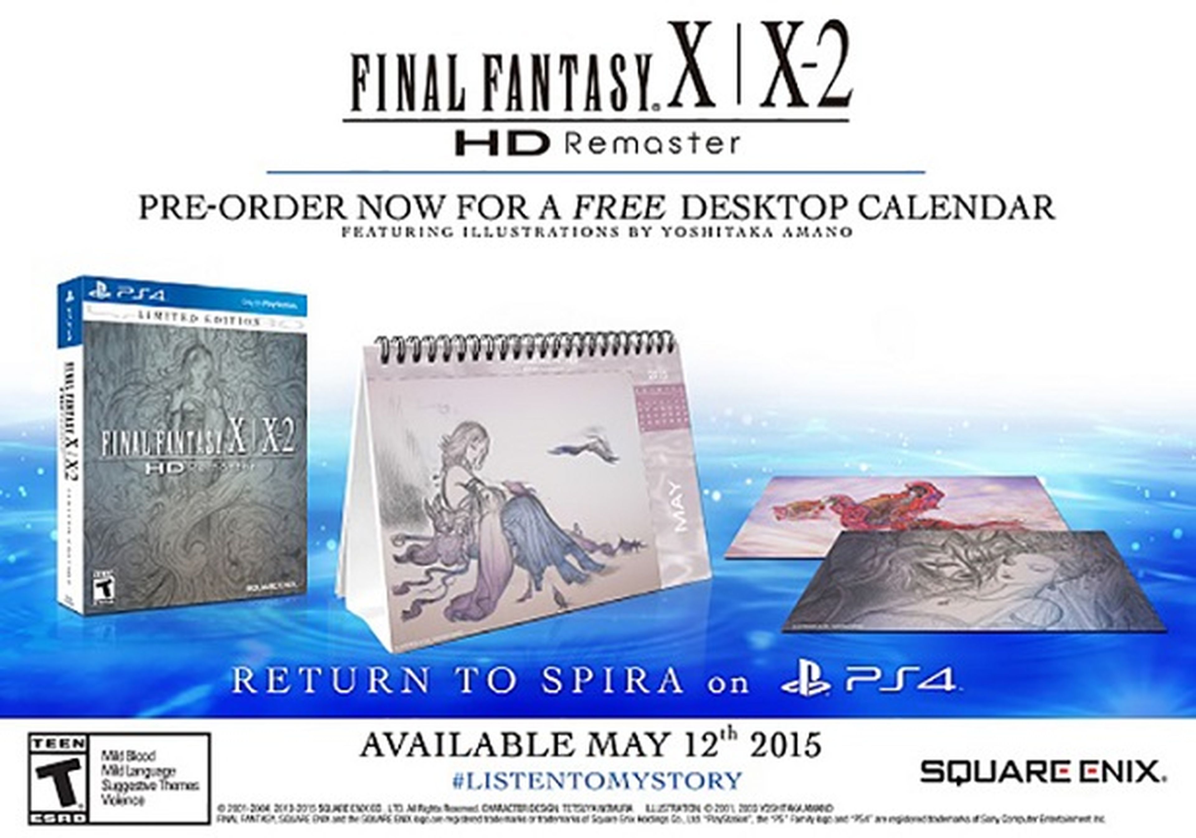 Final Fantasy X/X-2 HD Remaster llegarán a PS4 en mayo