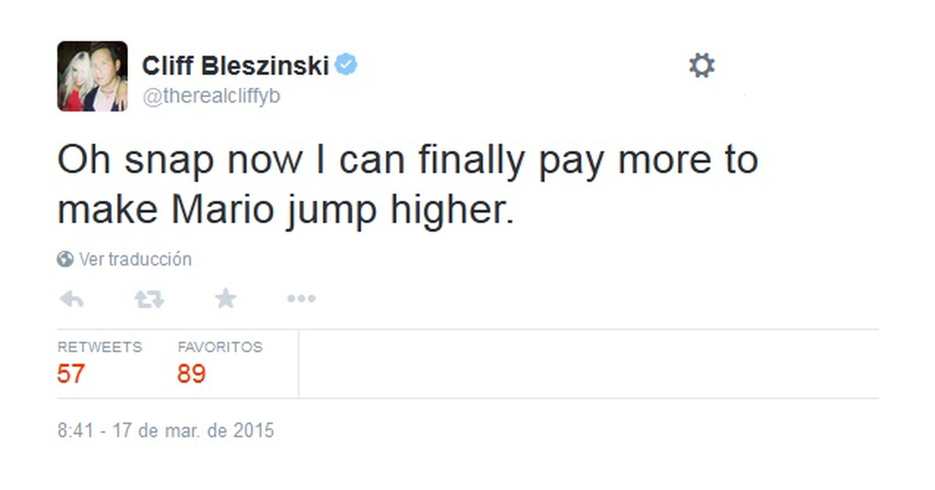 Cliff Bleszinski se ríe de los planes de Nintendo