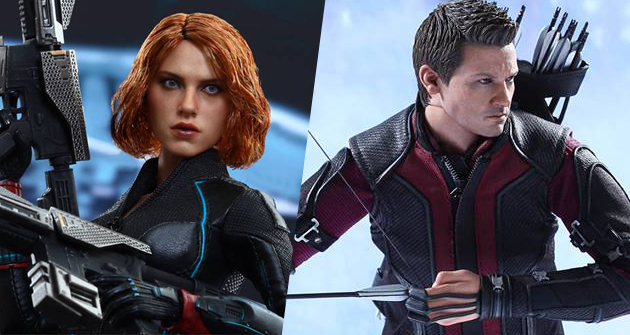 Los Vengadores: La Era de Ultron: Ojo de Halcón y Viuda Negra de Hot Toys