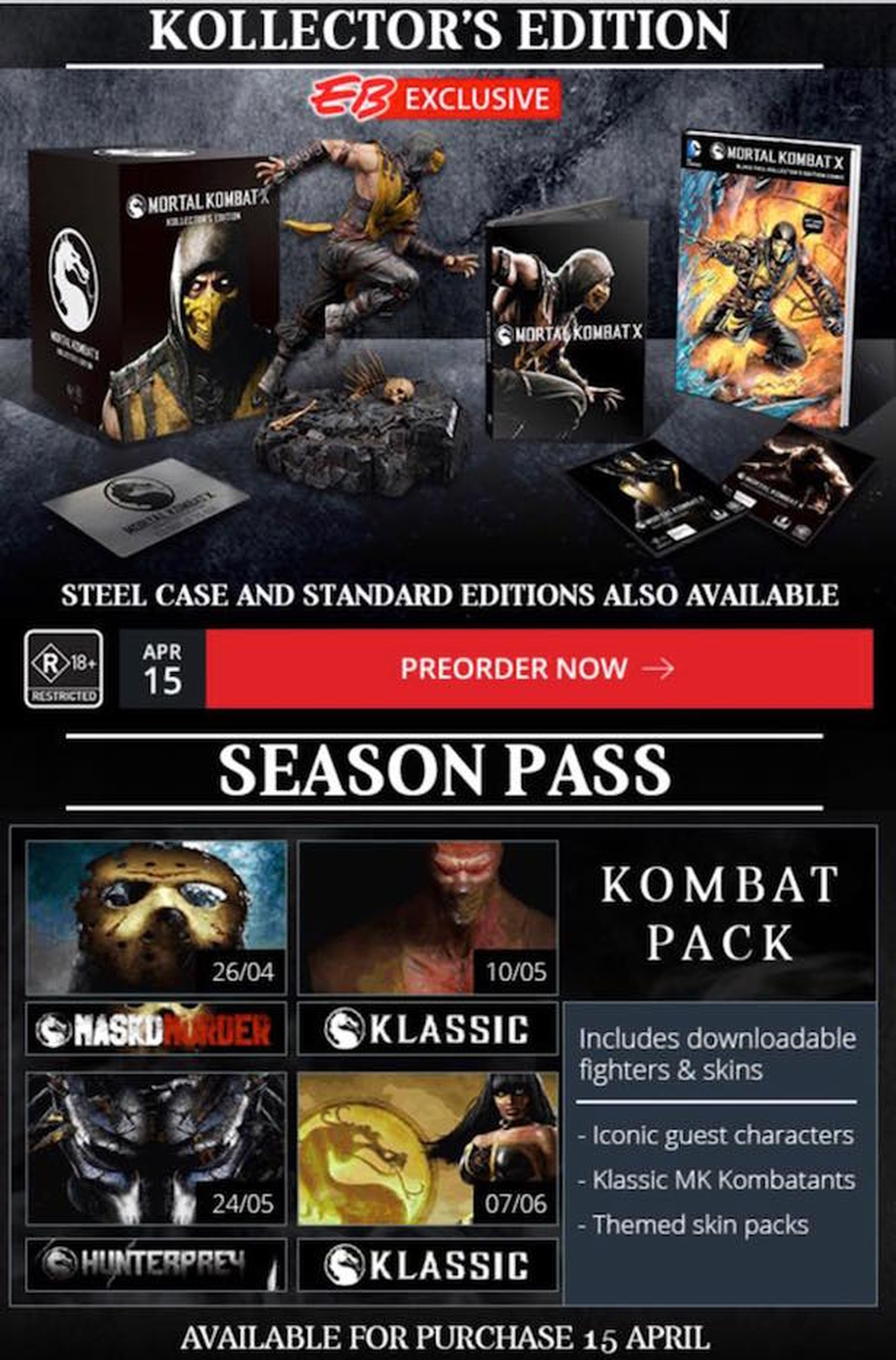 Mortal Kombat X presenta Kombat Pack