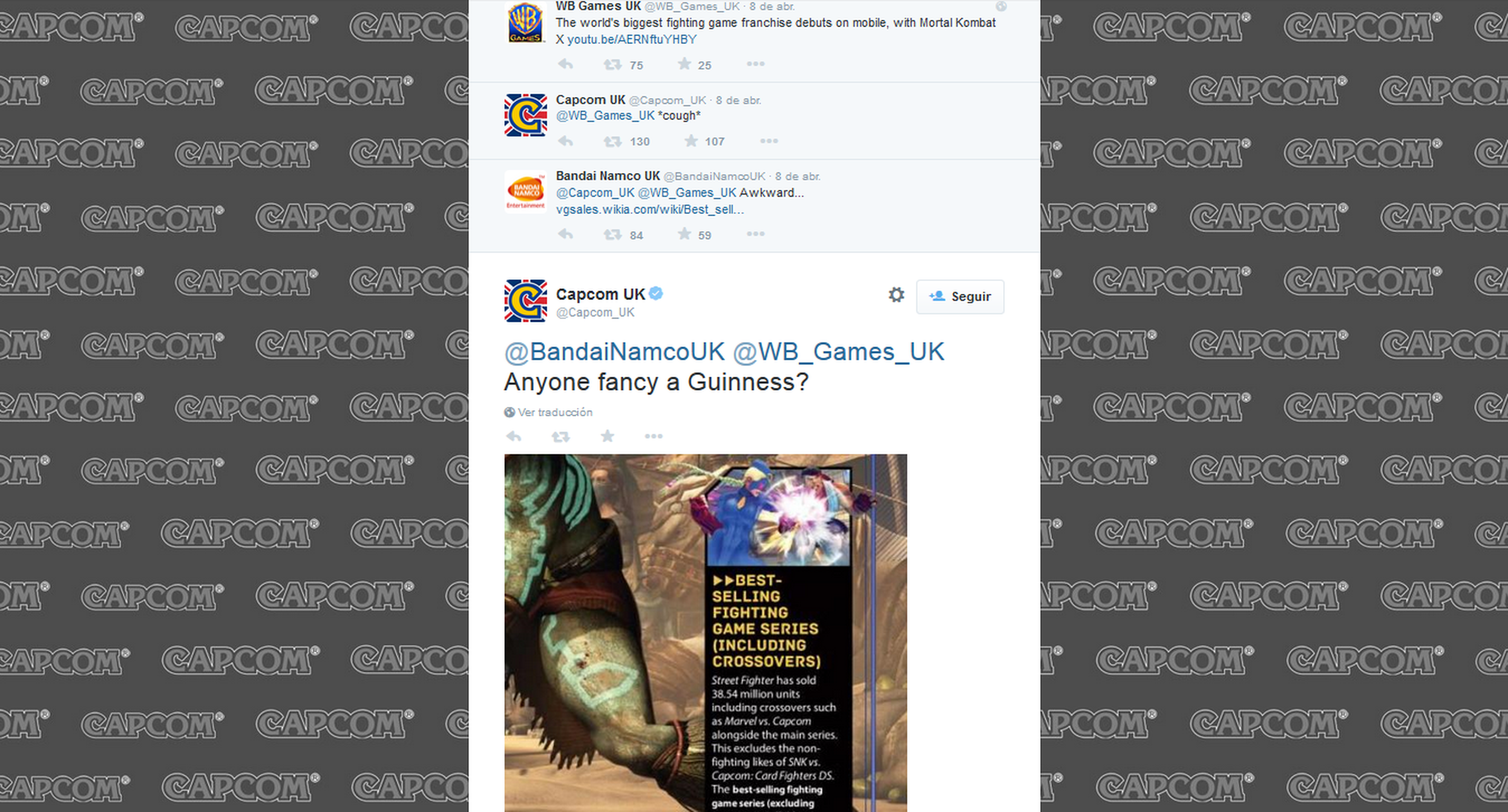 Juegos de lucha: Warner, Capcom y Bandai se pican en Twitter por ellos