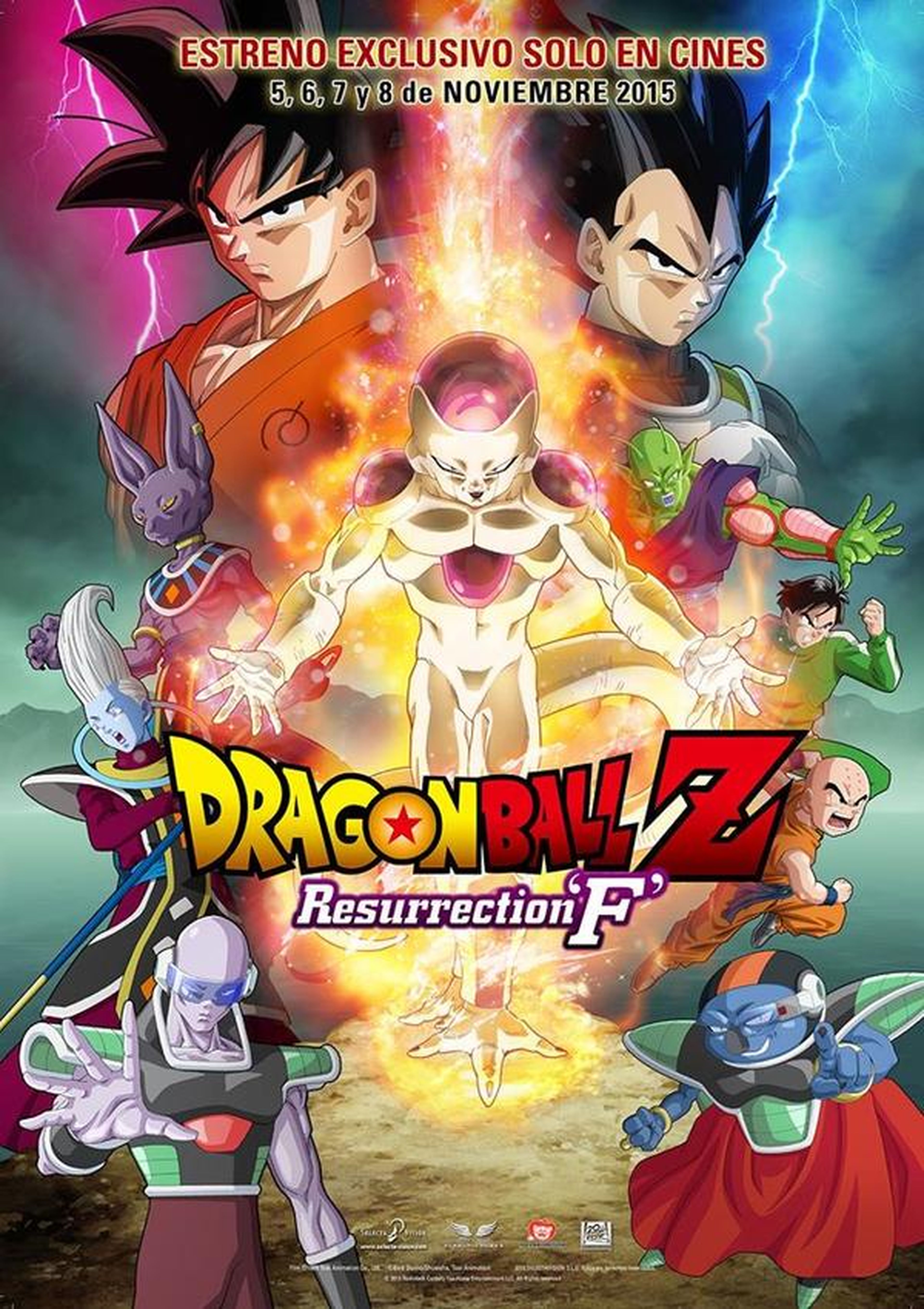 Dragon Ball Z: Fukkatsu no F muestra su póster español