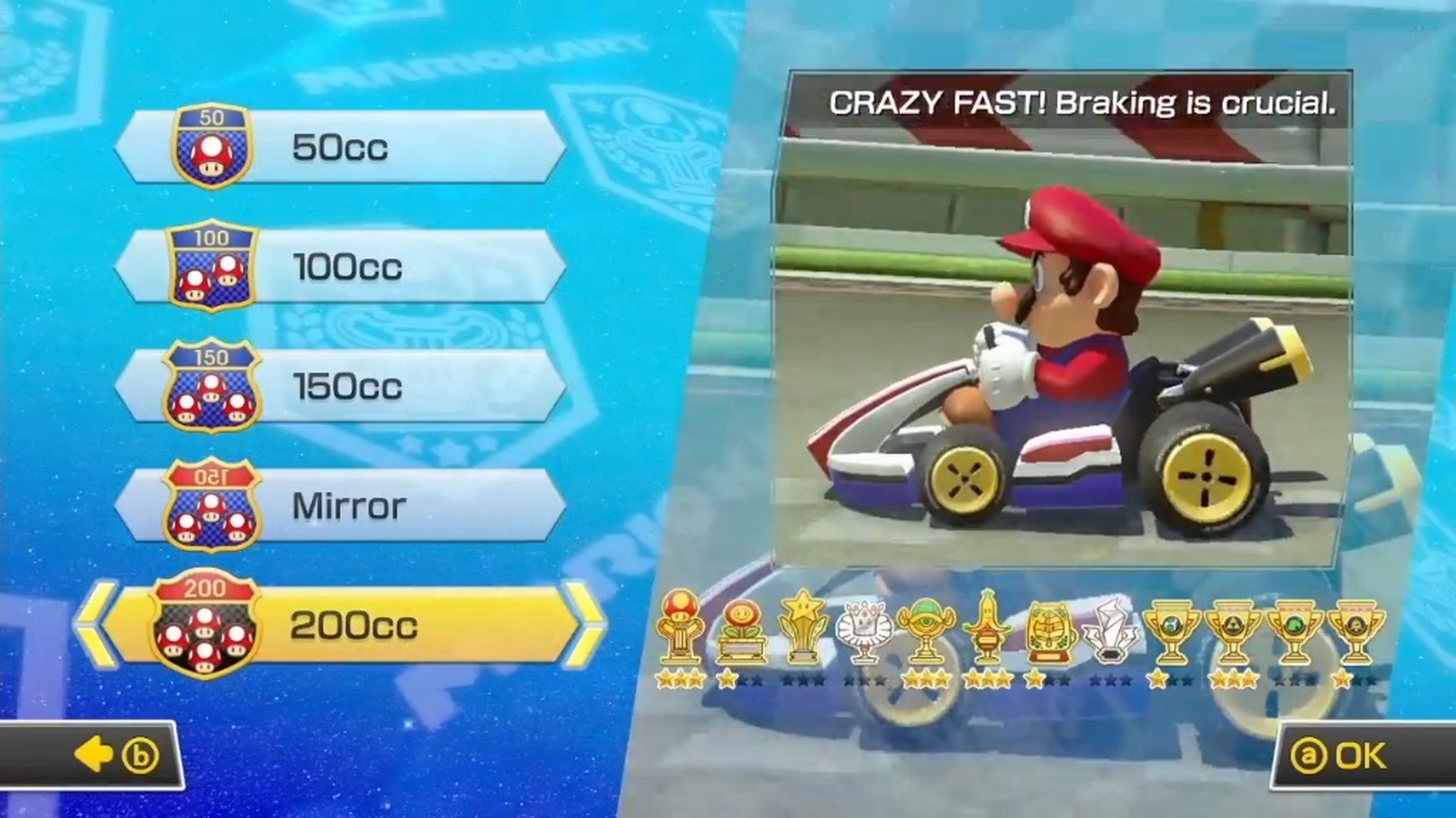 Mario Kart 8, mejoras de la actualización de los 200cc