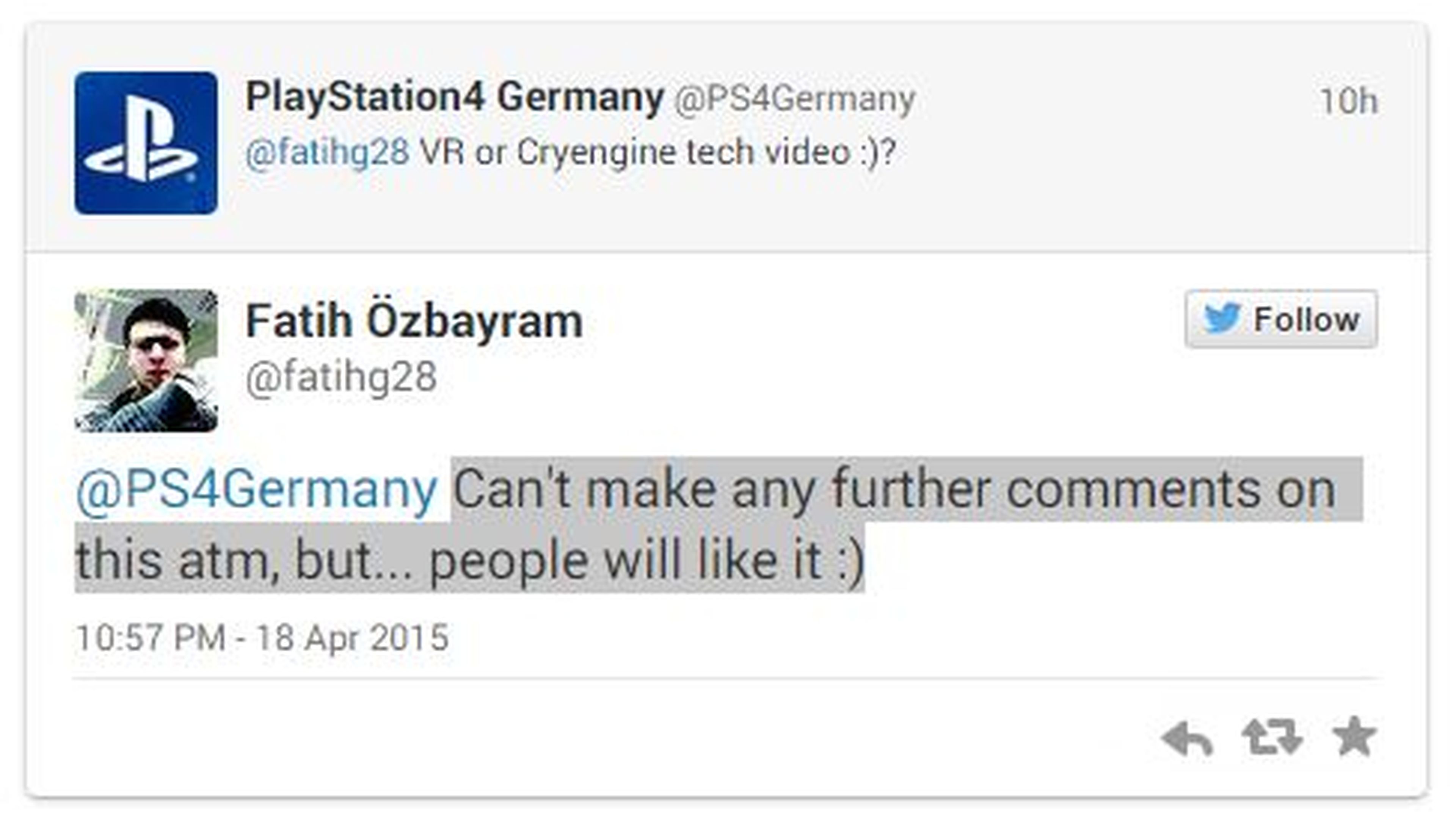 La demo de Crytek para el E3 será "realmente buena"