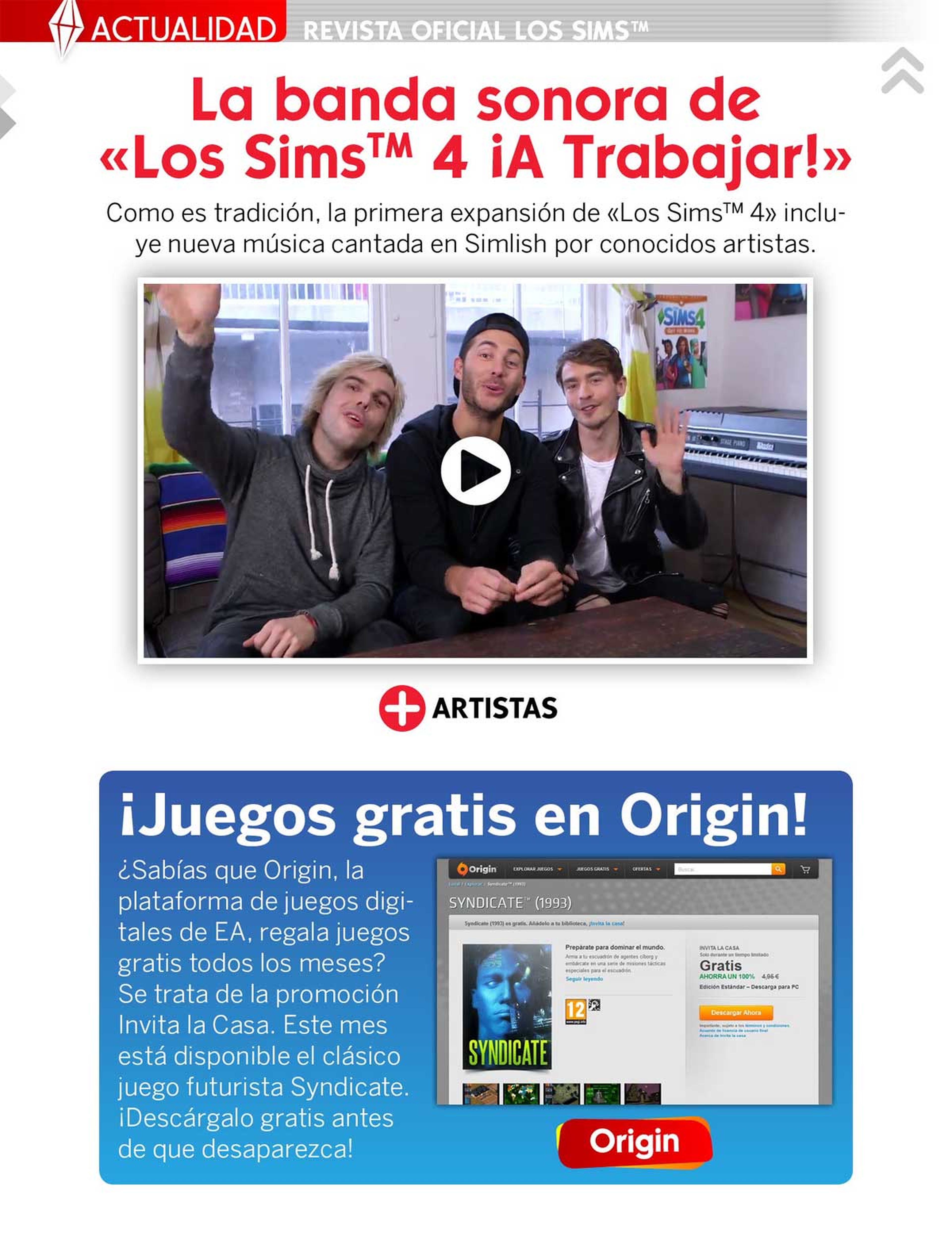 ¡Ya puedes descargar gratis el número 13 de La Revista Oficial de Los Sims!