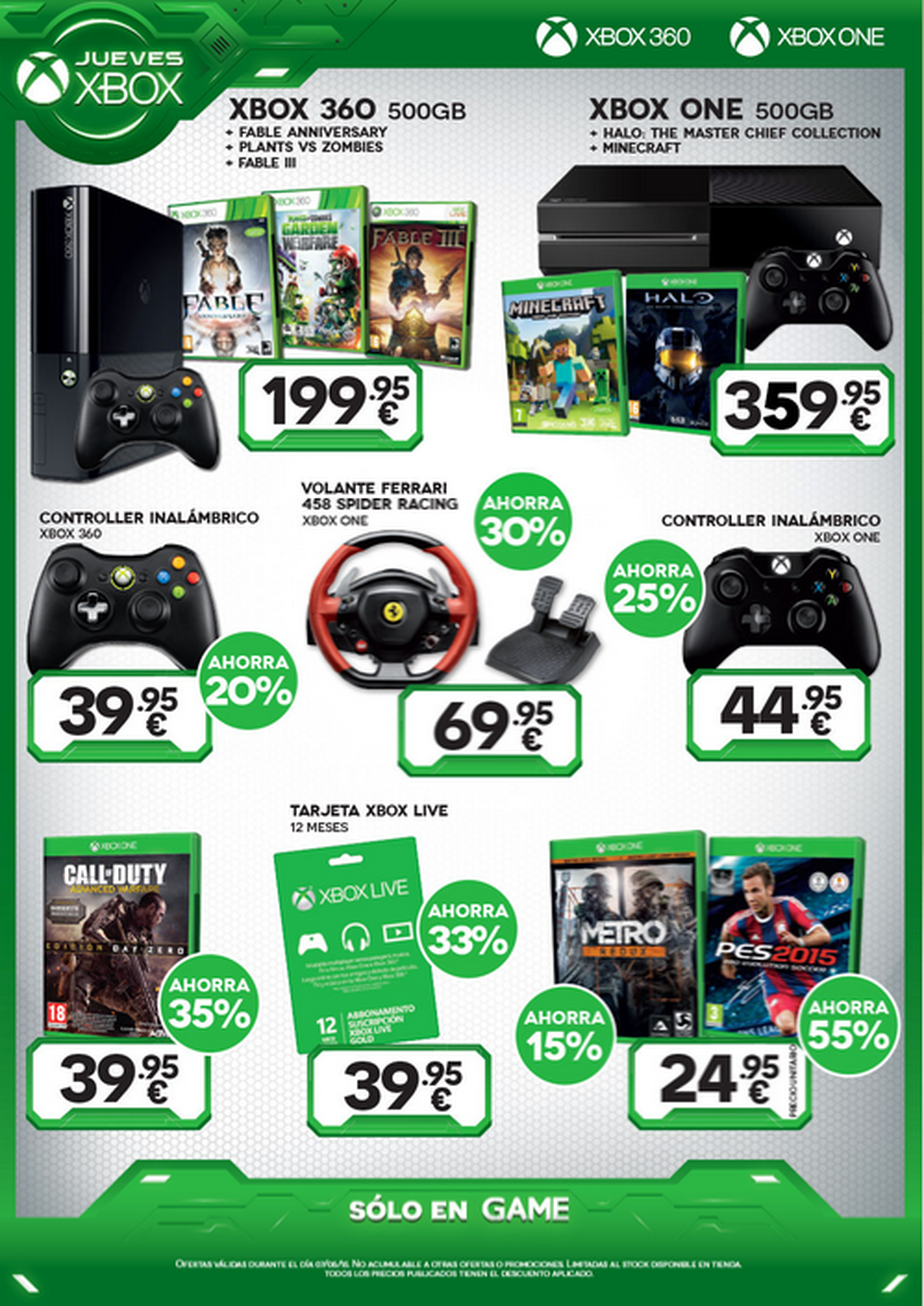 Jueves Xbox en GAME: Décima semana de ofertas