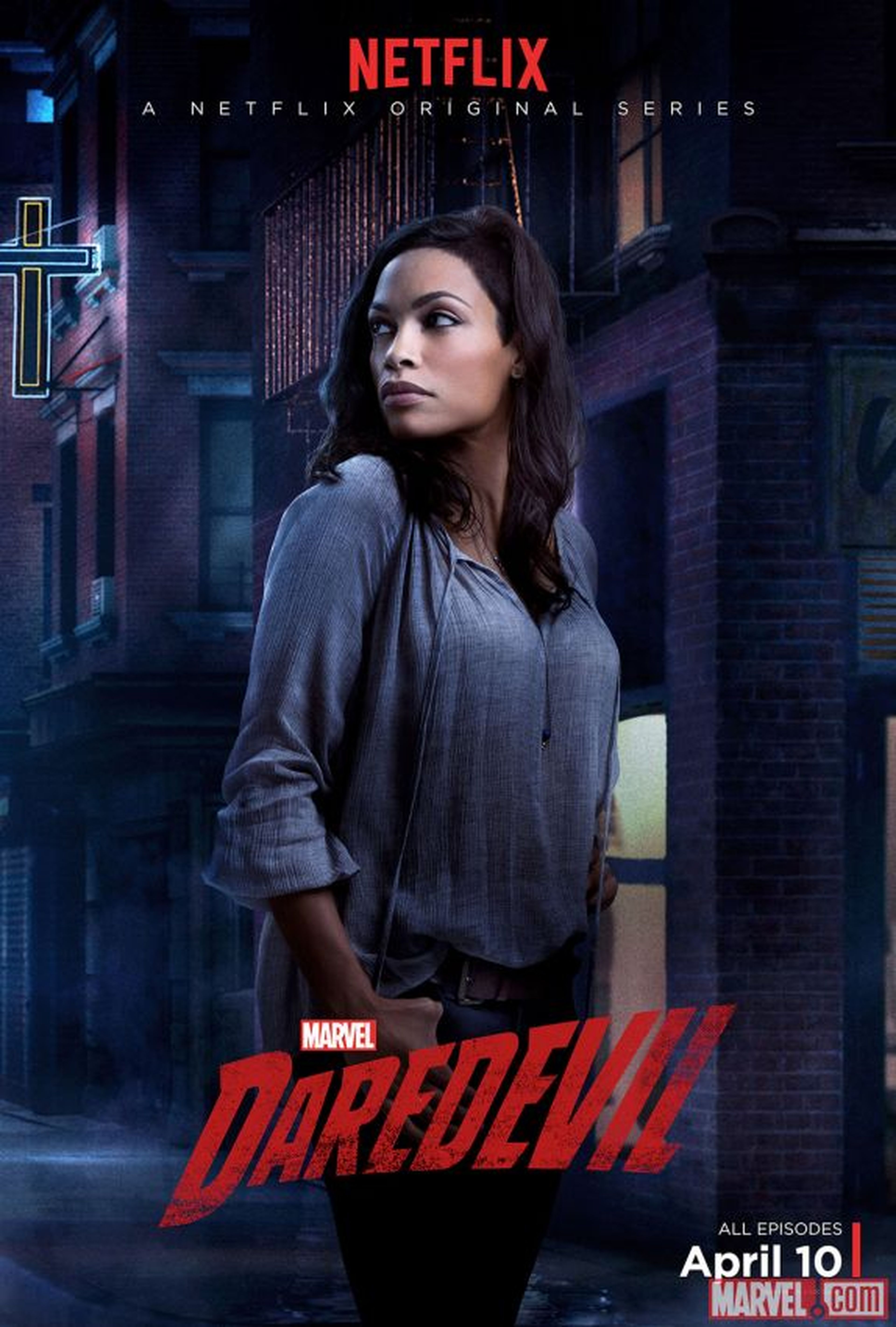 Daredevil confirma a Rosario Dawson para su segunda temporada