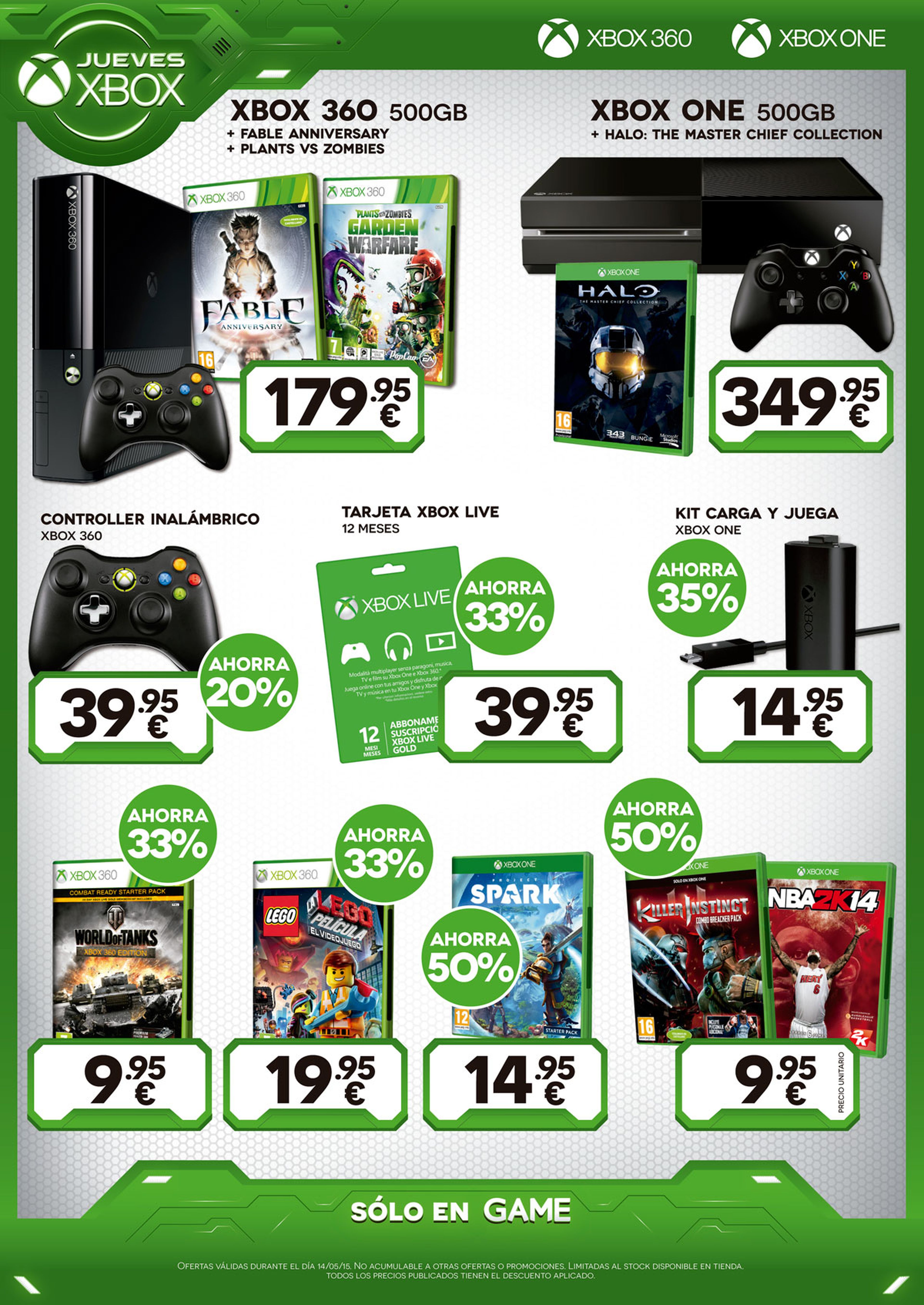 Jueves Xbox en GAME: Undécima semana de ofertas