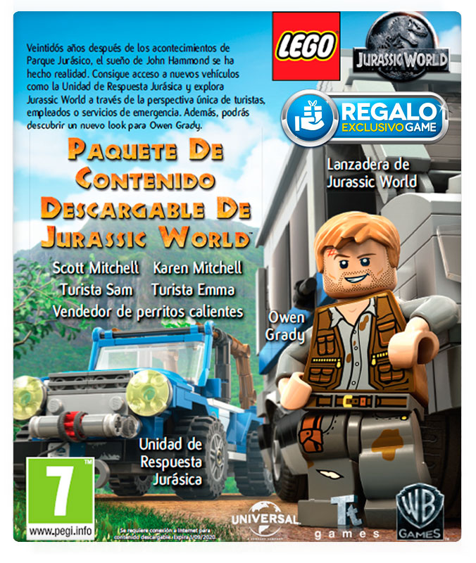 LEGO Jurassic World, regalos con la reserva en GAME