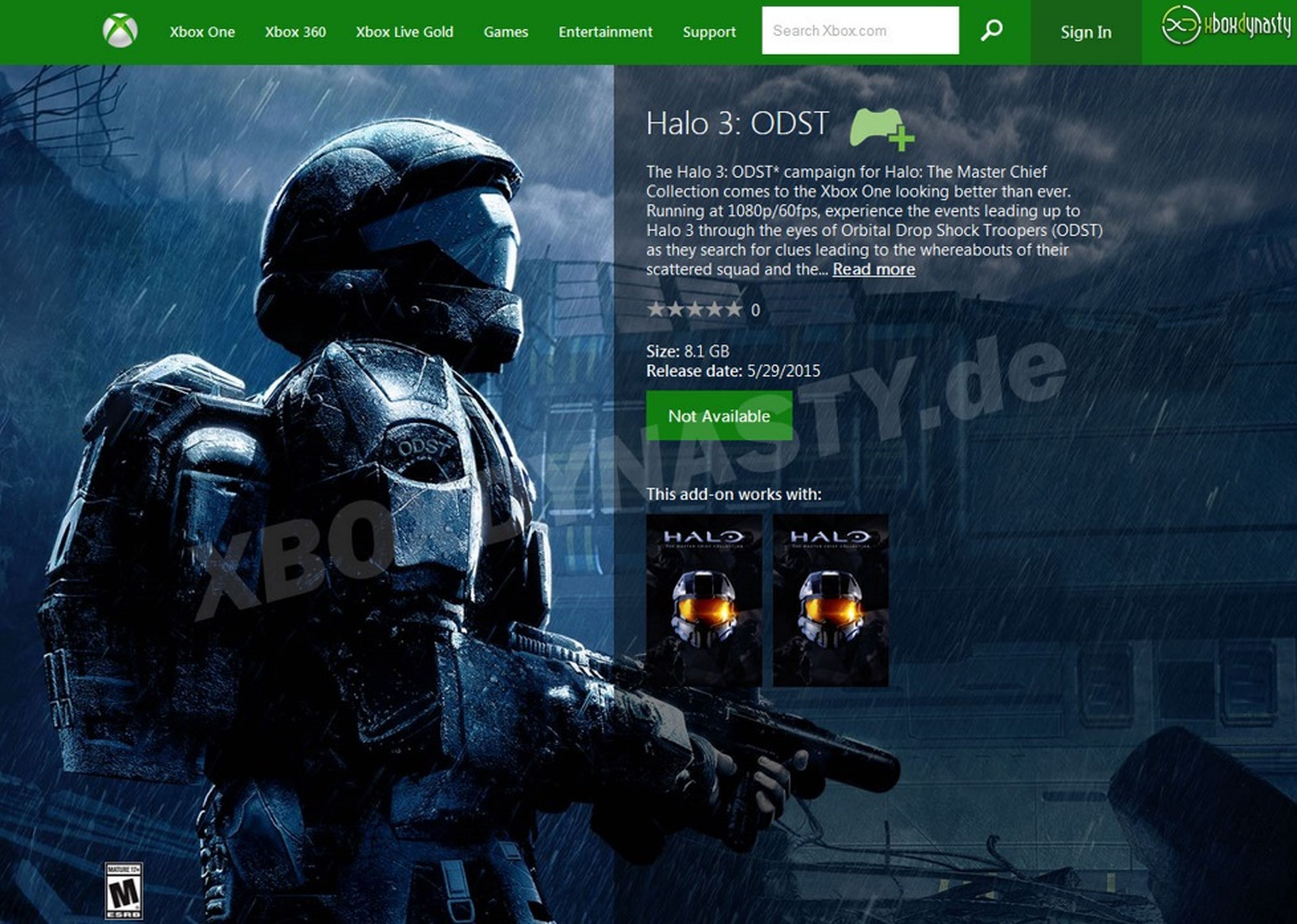 Halo The Master Chief Collection: Ya disponible Halo 3 ODST