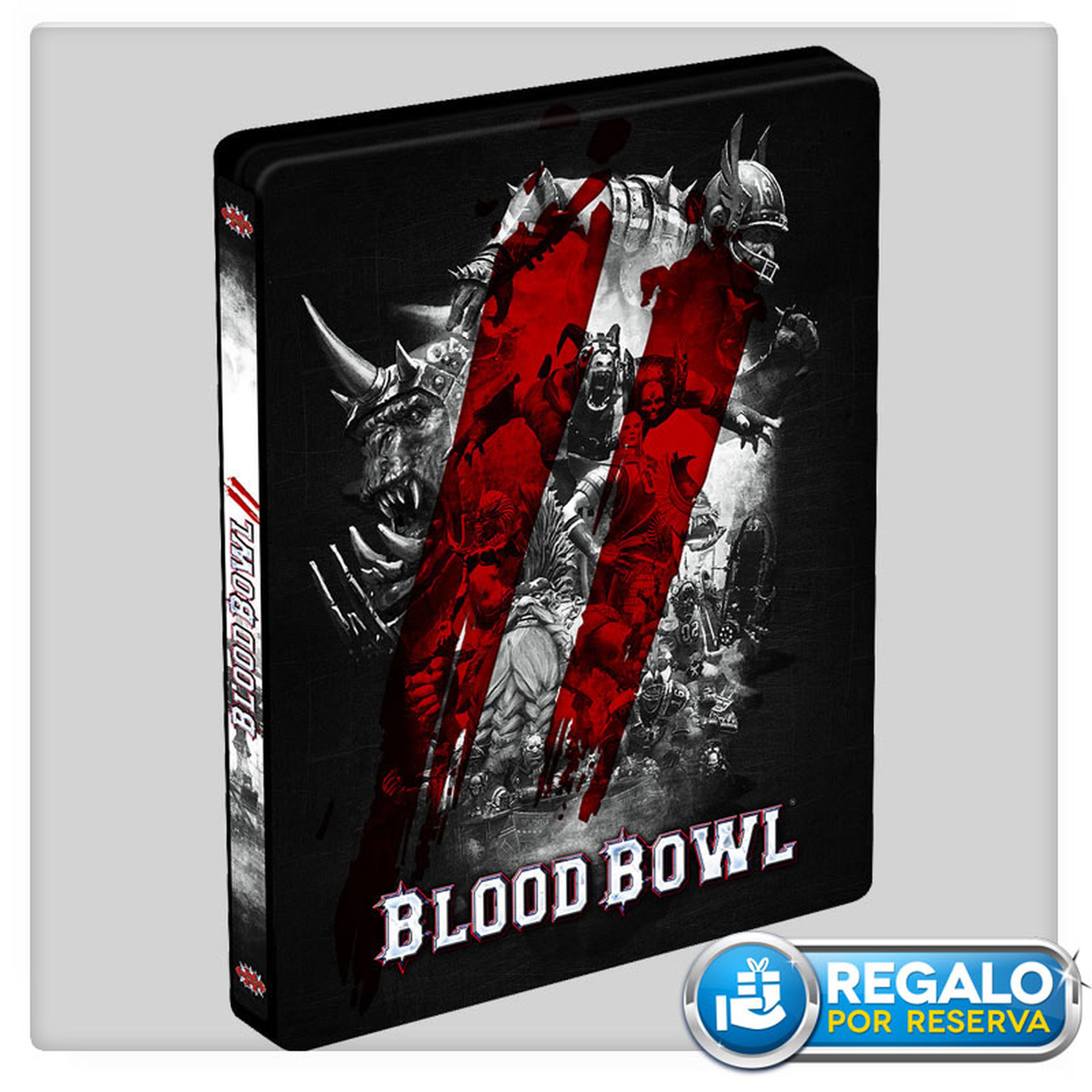 Blood Bowl 2, caja metálica de regalo con la reserva en GAME