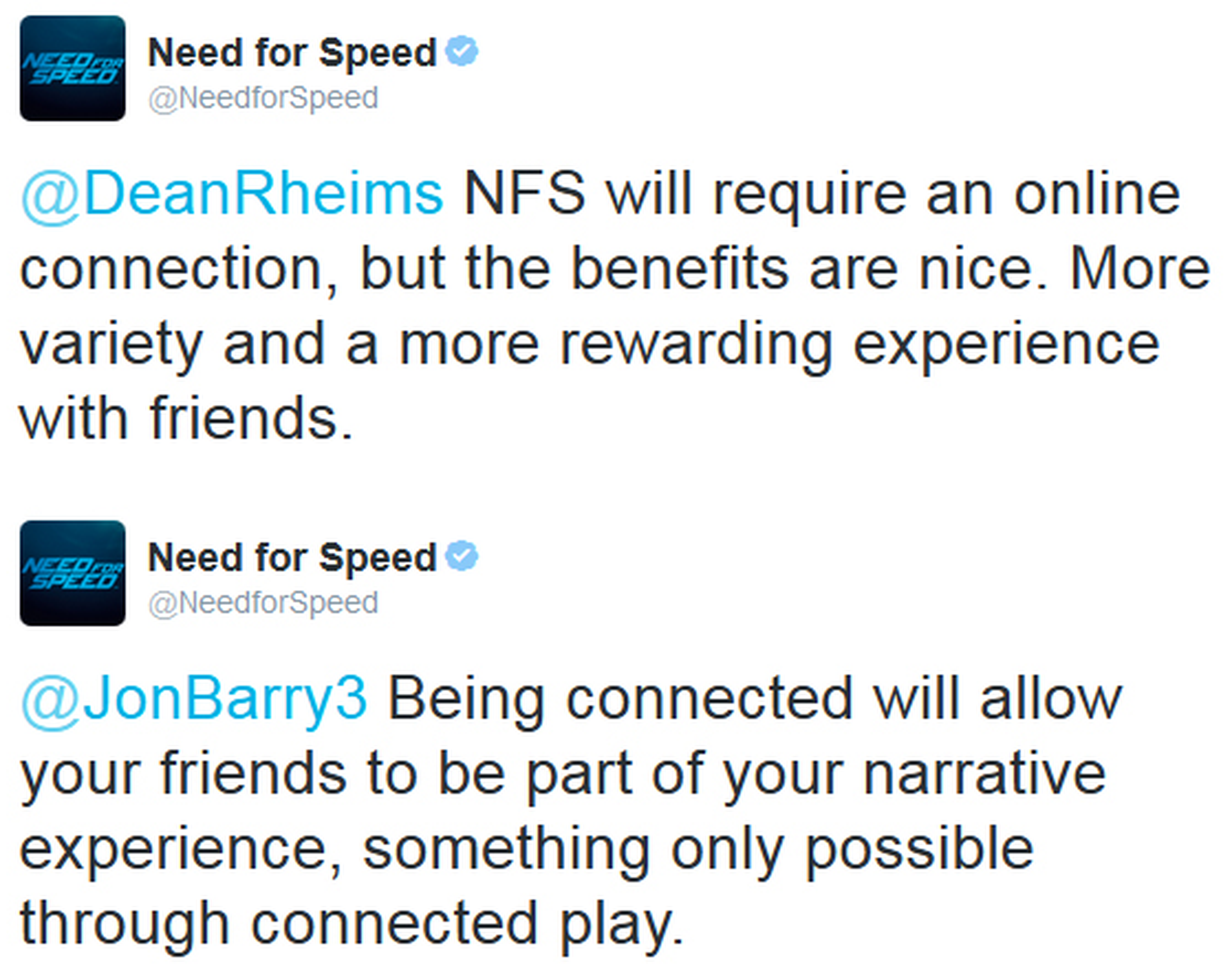 Need for Speed necesitará conexión online permanente