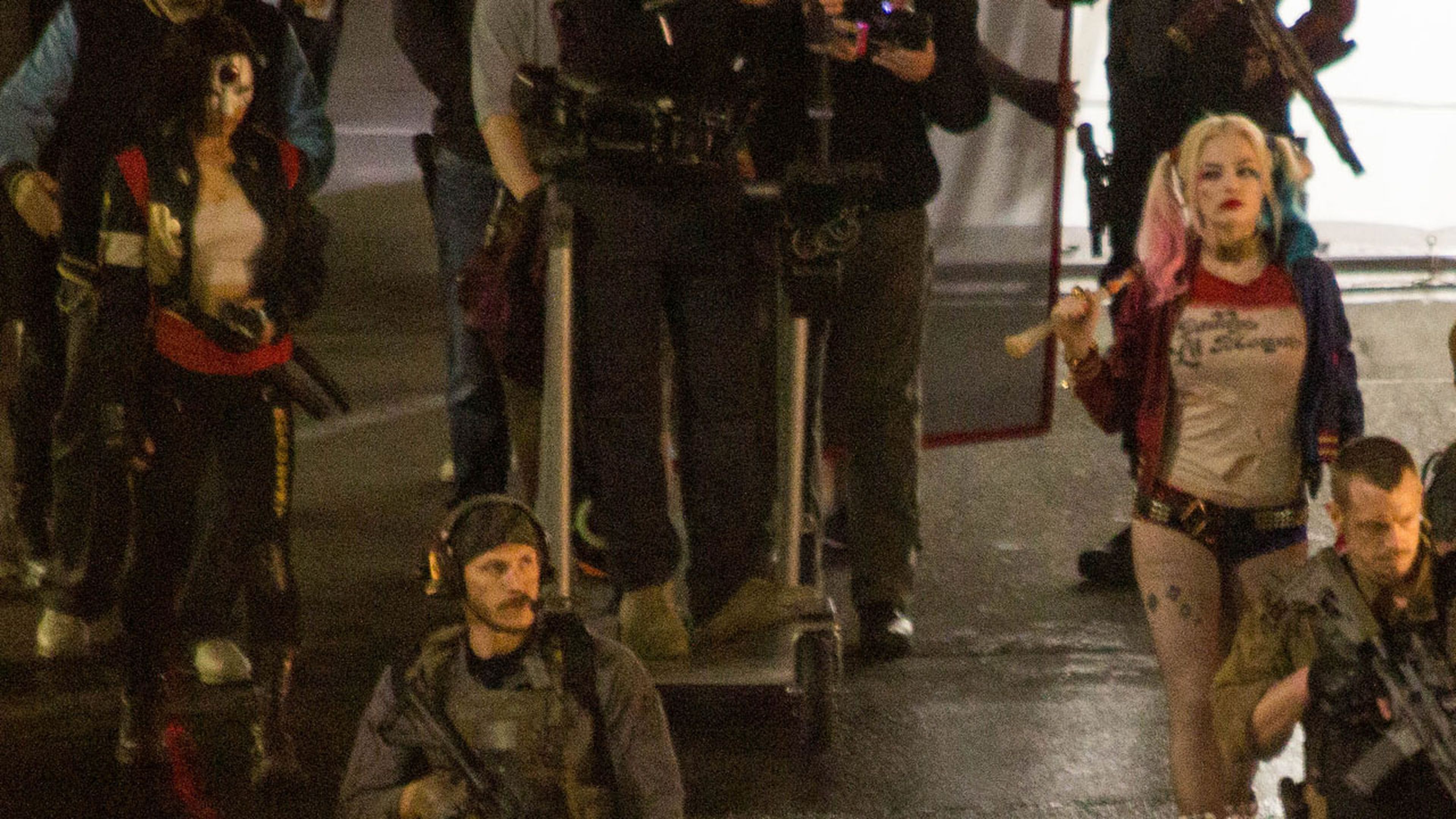 Escuadrón Suicida: Harley Quinn y Katana en el set de rodaje