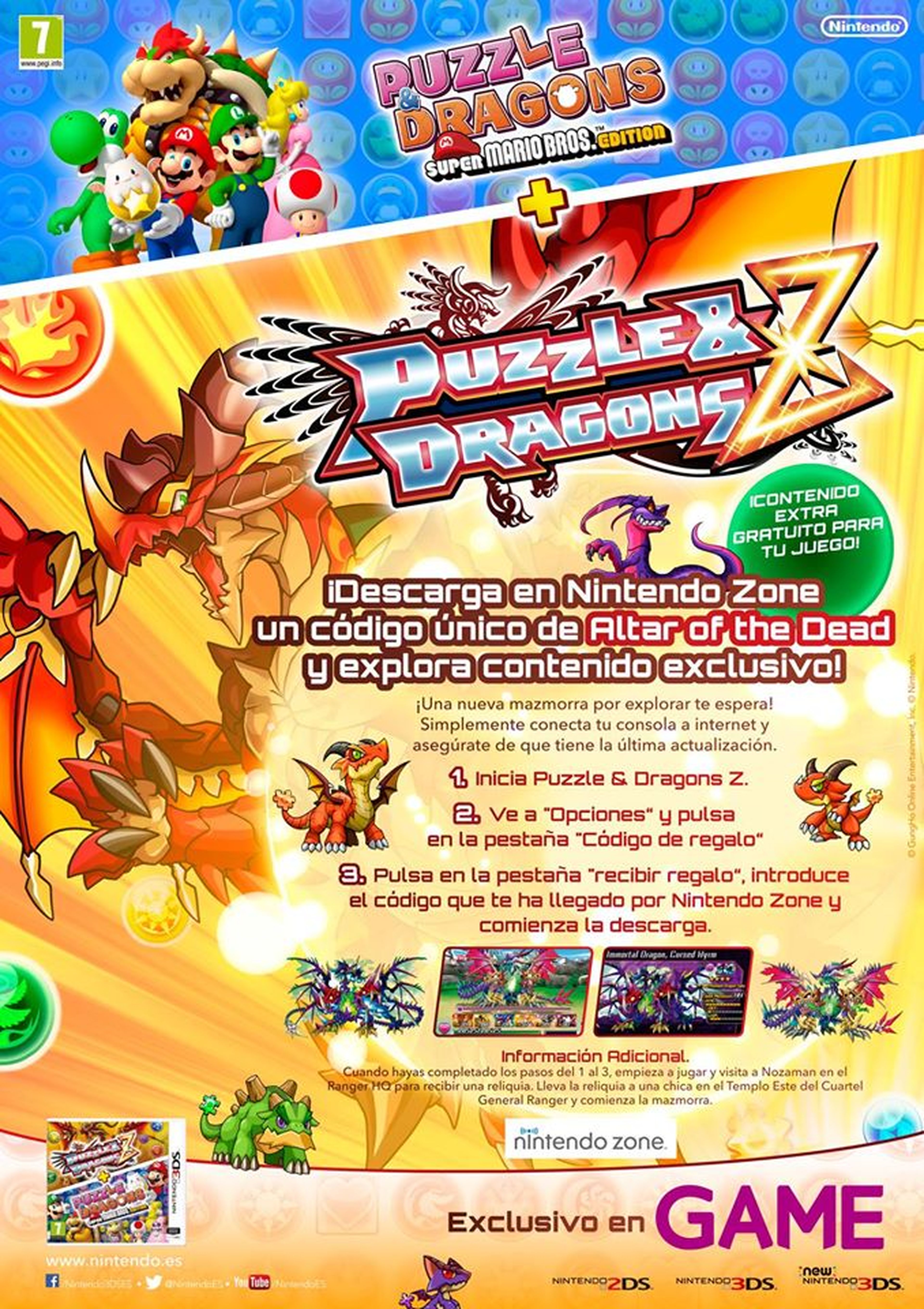 Puzzle & Dragons Z, nueva mazmorra gratis en GAME