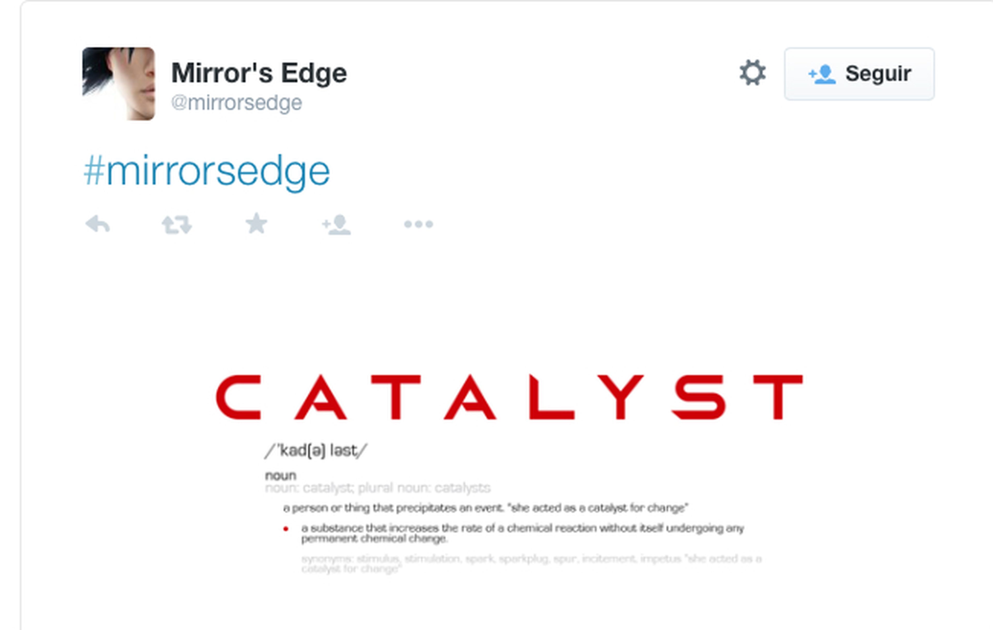 Mirror's Edge Catalyst es el nuevo Mirror's Edge