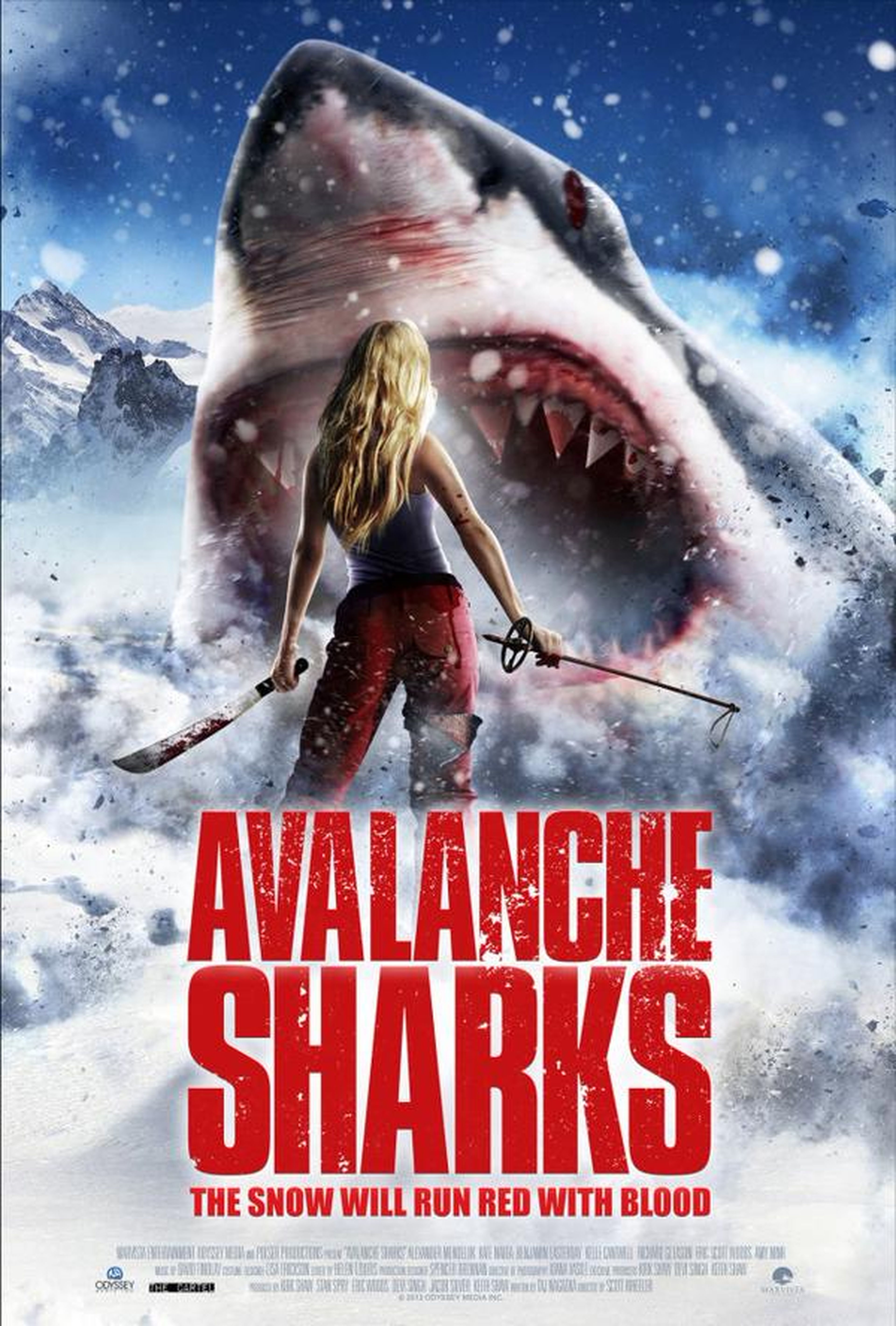 Avalanche Sharks: ¡tiburones en la nieve!