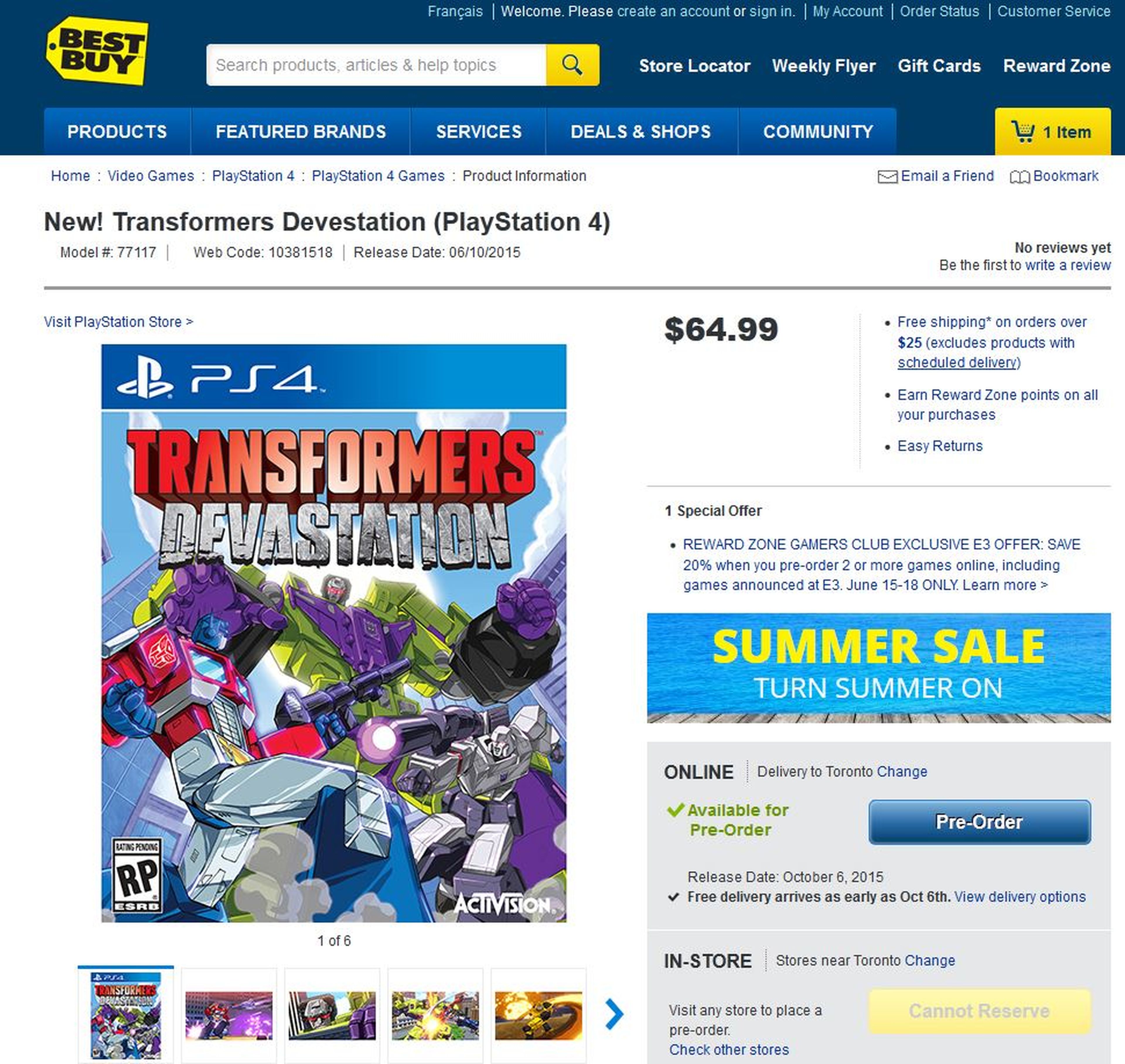 Transformers Devastation, ¿lo nuevo de Platinum Games?